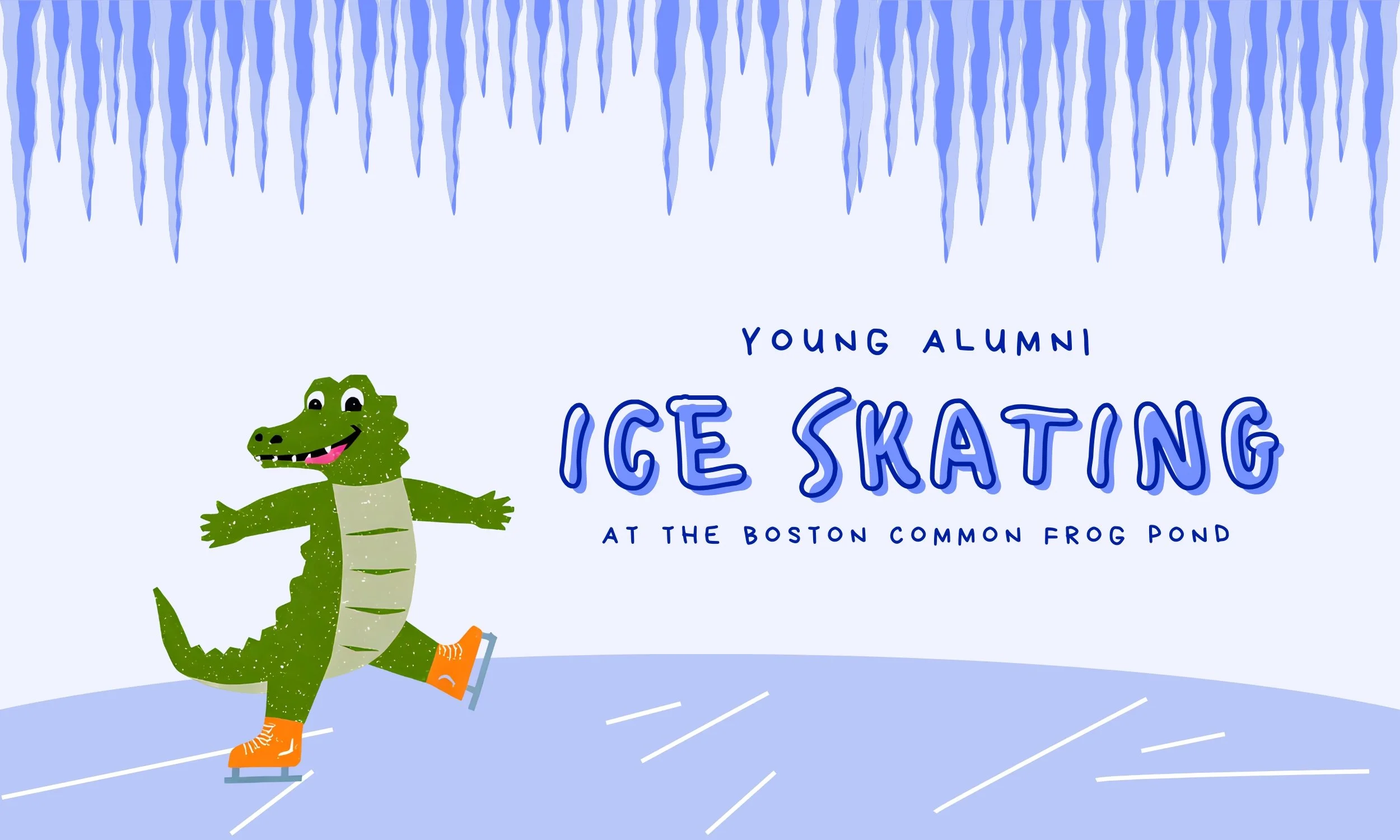 Young Alumni Ice Skating at Boston Common Frog Pond