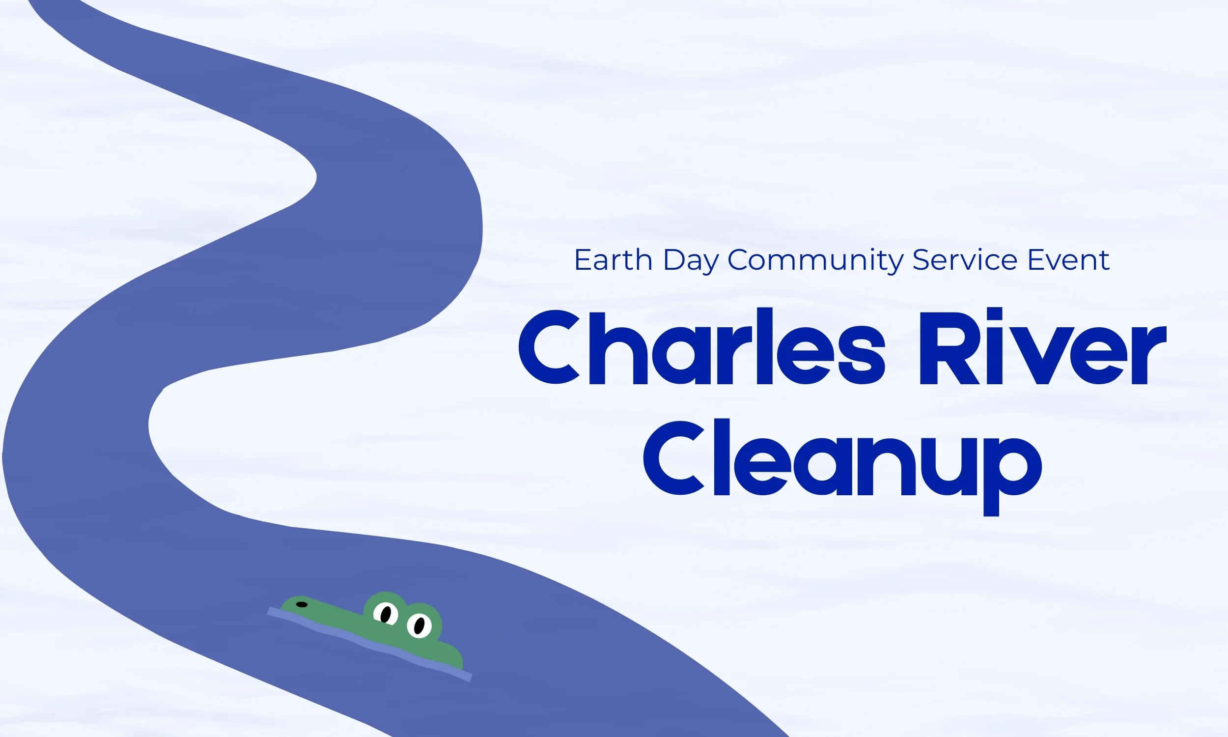 Community Service Event: Earth Day Cleanup with Charles River Conservancy