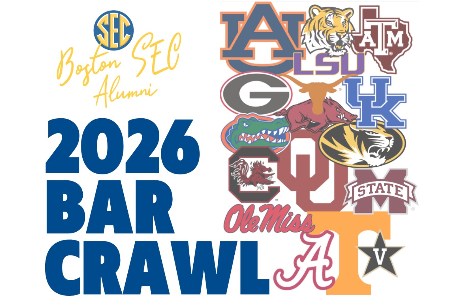Boston SEC Alumni Bar Crawl 2026