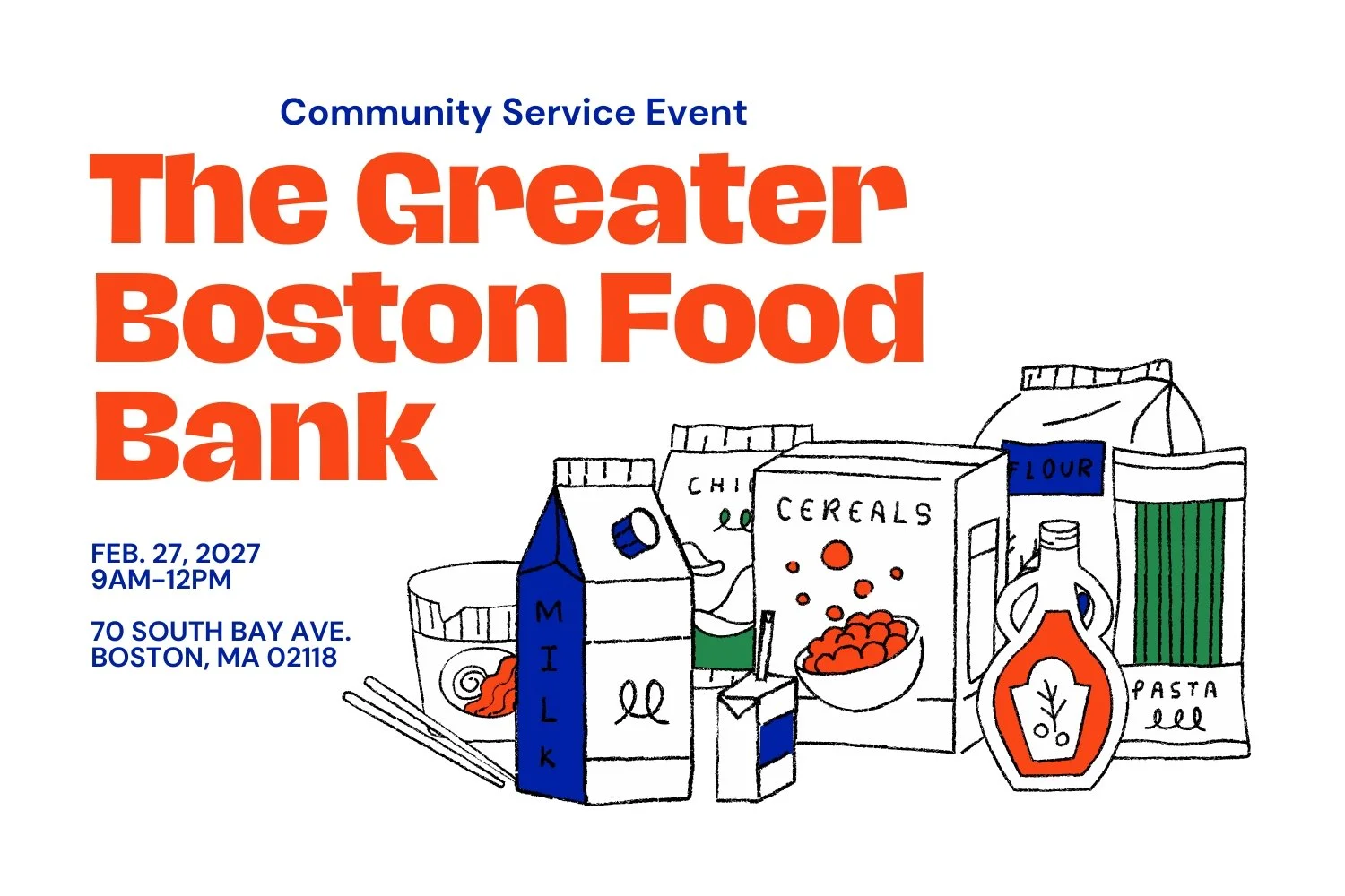 The Greater Boston Food Bank Volunteering Event
