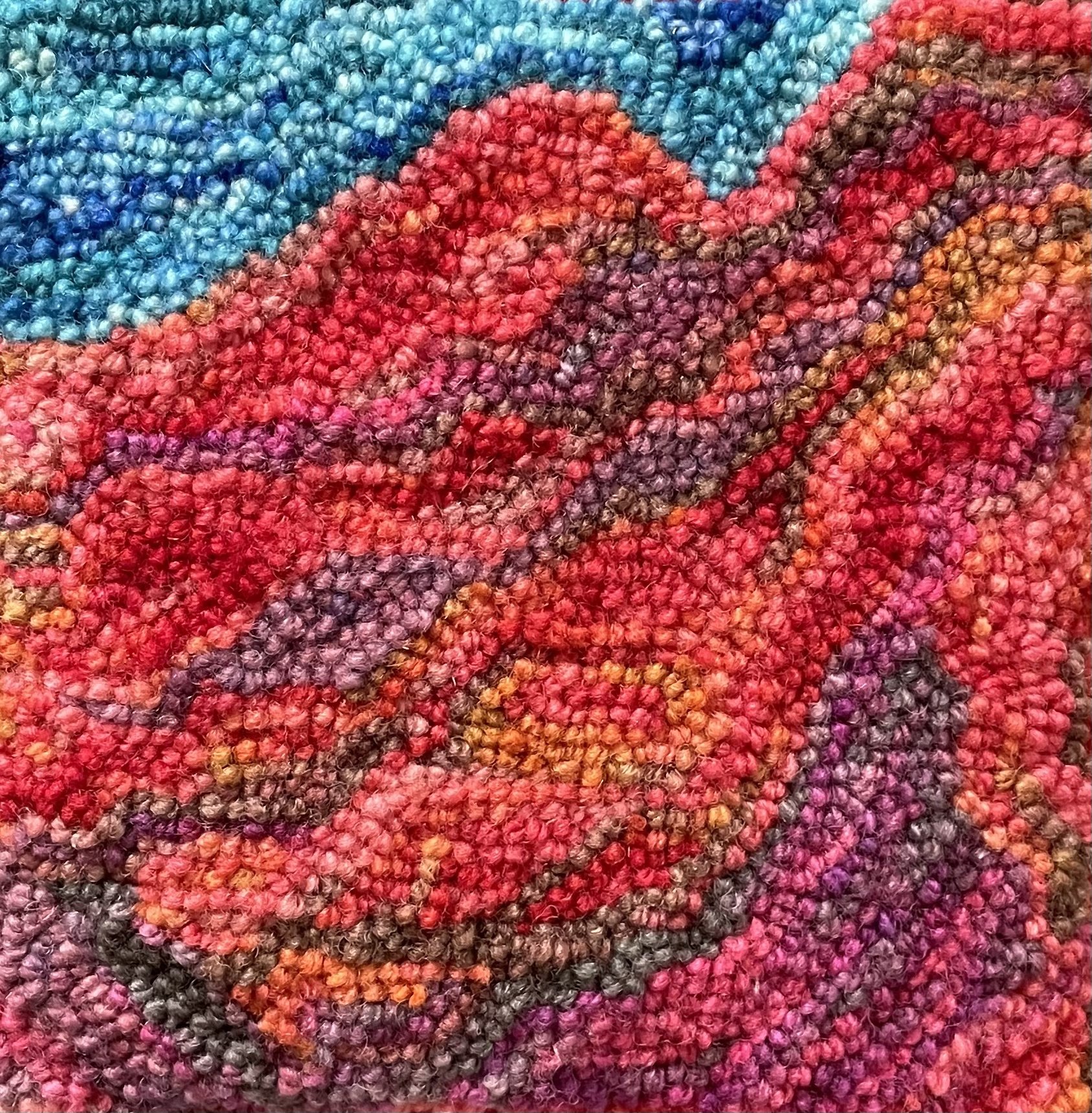 Catherine Robichaud
Berry Mountain
Wool Yarn Hooked on Linen Canvas
$70
