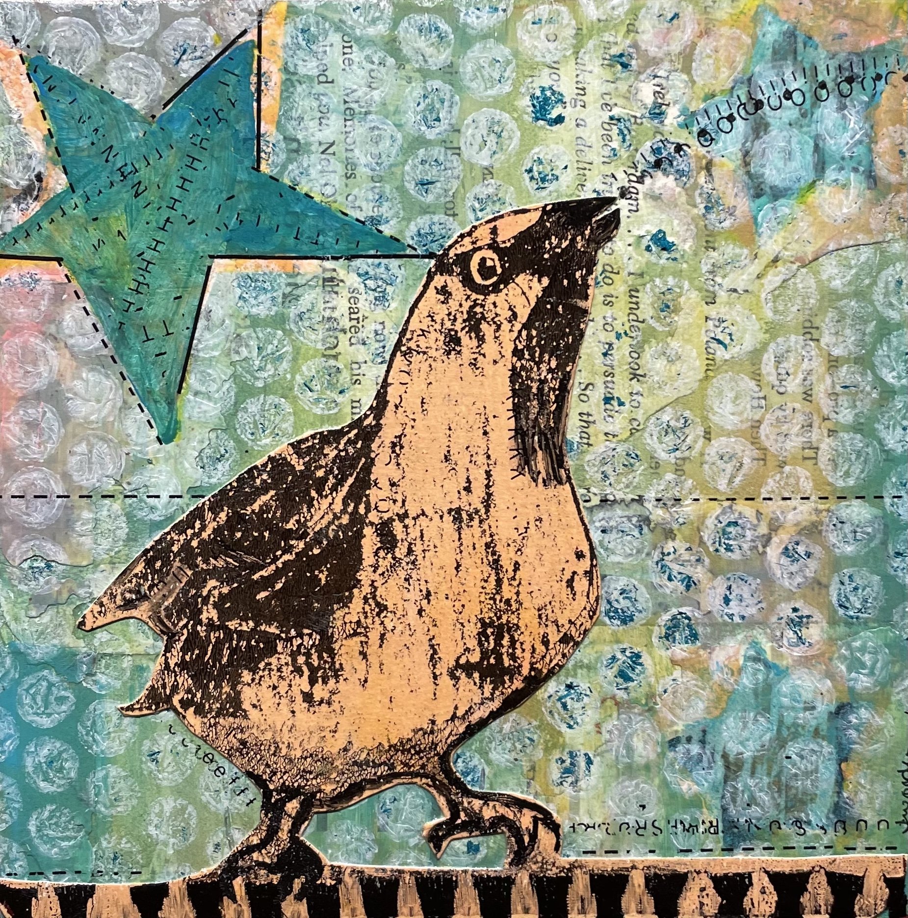 Jen Worden
Starb’rd
Mixed Media on Panel
$55 SOLD
