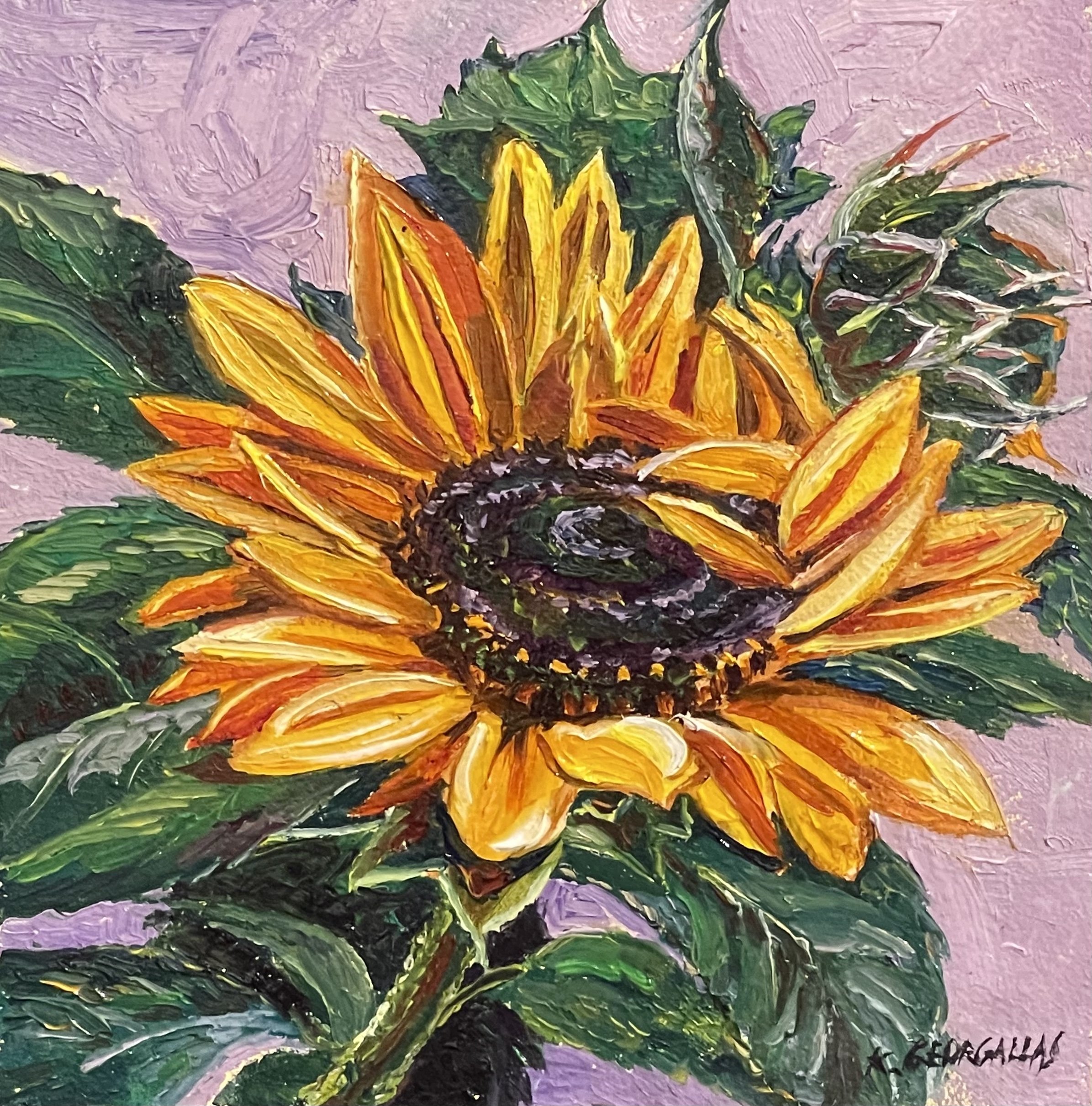 Kate Brown-Georgallas
Sunflower Opening
Oil on Panel
$165