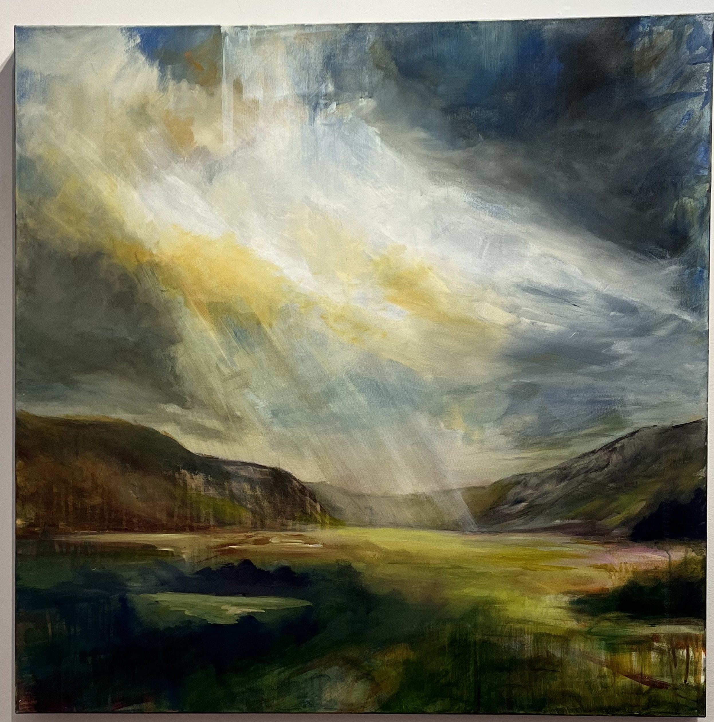 36x36 Descending Mountains $650