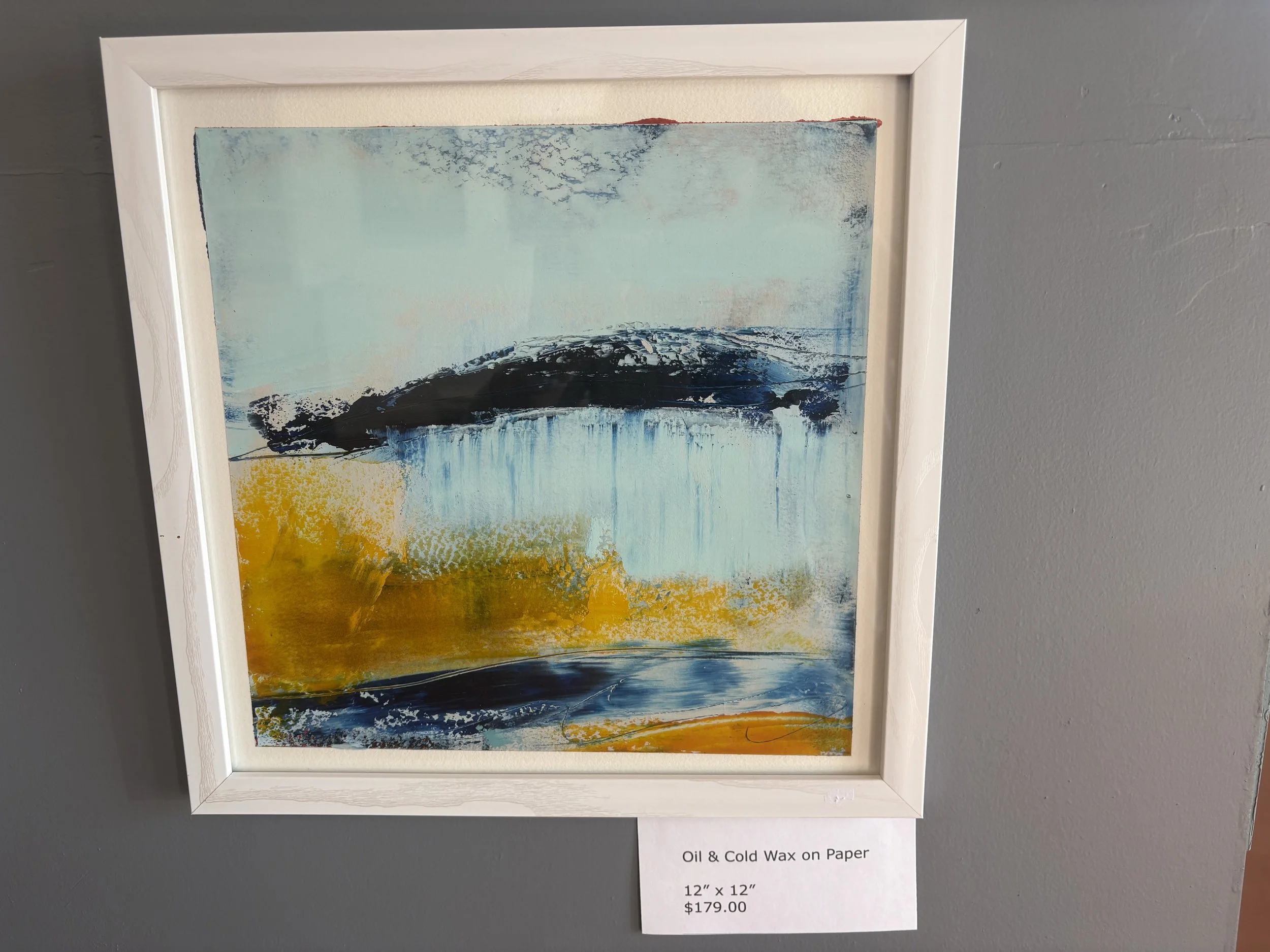 Oil and Cold Wax on Paper