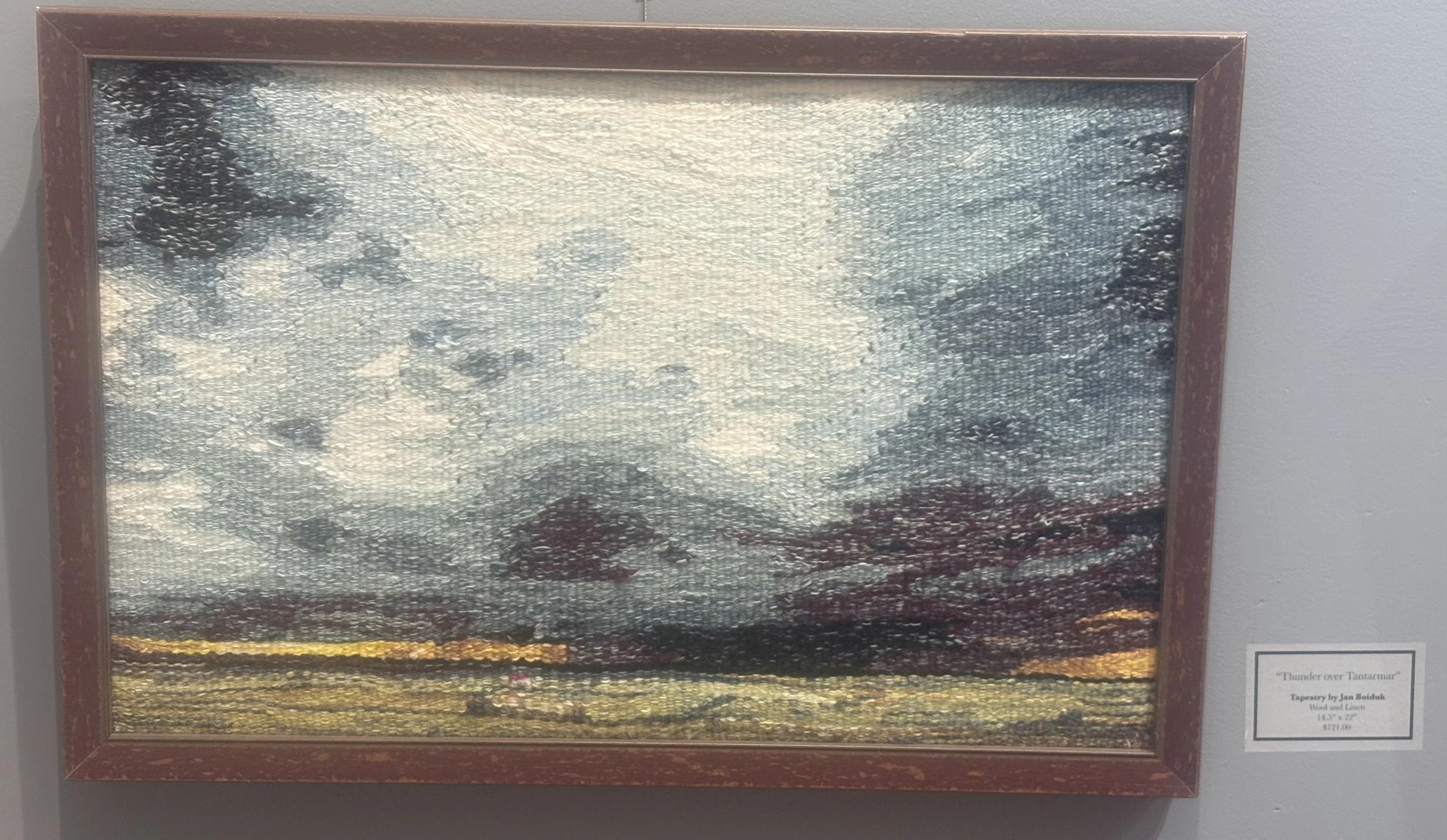 Thunder Over Tantarmar  Wool Tapestry $721 by Jan Boiduk