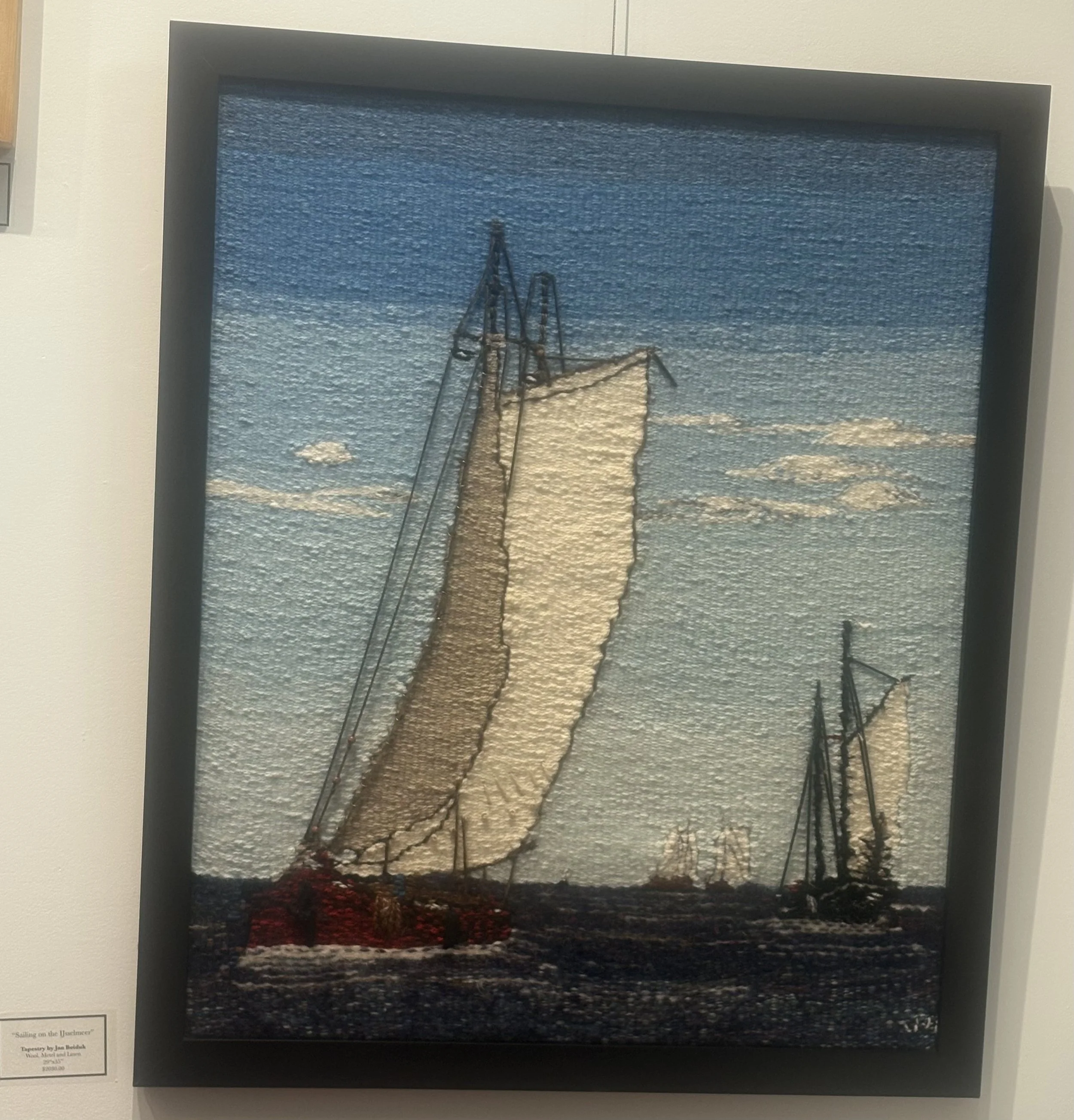 Sailing on the Ijsselmeer   Tapestry   $2030 by Jan Boiduk