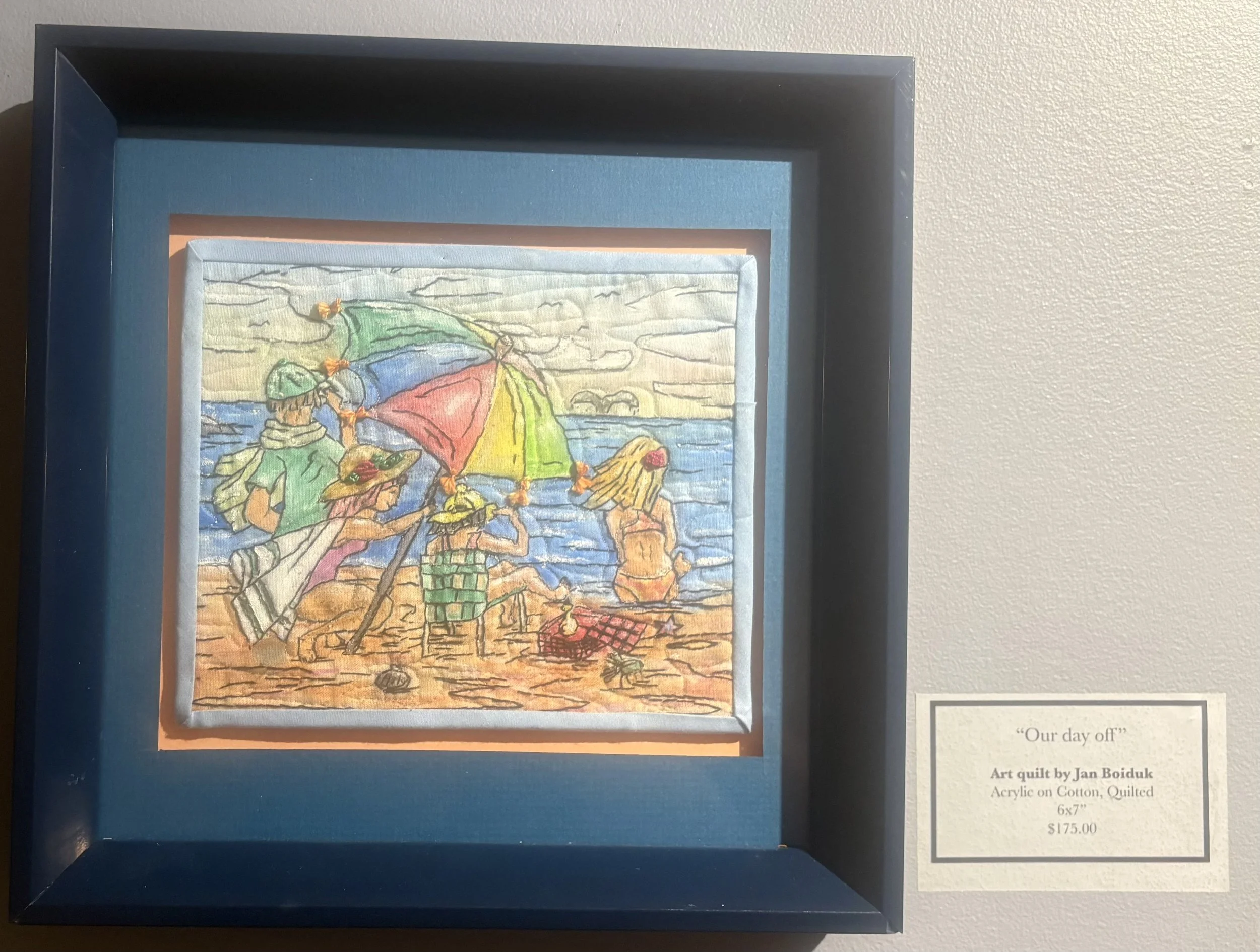 Our Day Off Acrylic on Cotton $175 by Jan Boiduk