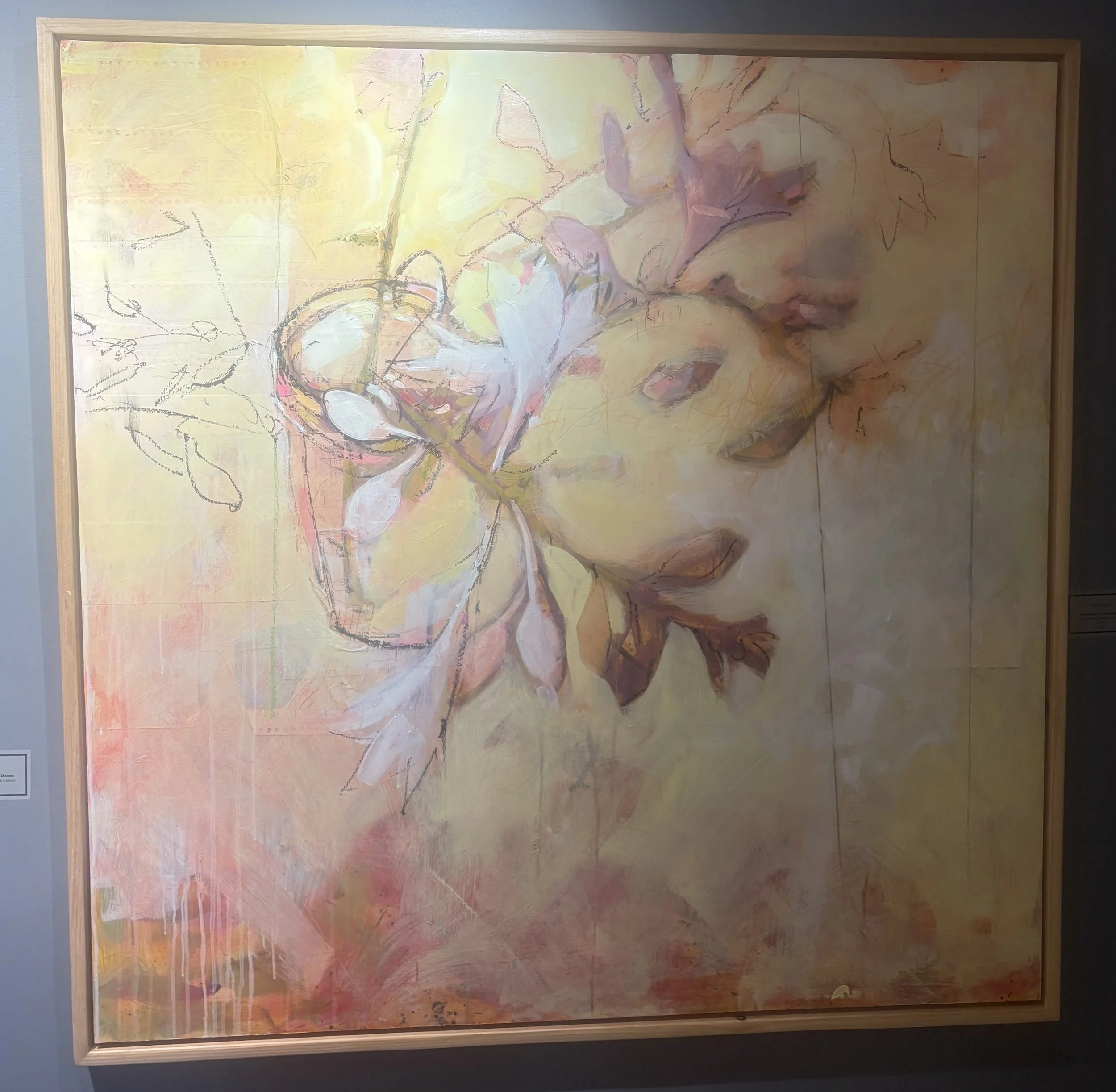 Hosta In A Jar Acrylic Mixed Media $1850 by Cathy Dalton