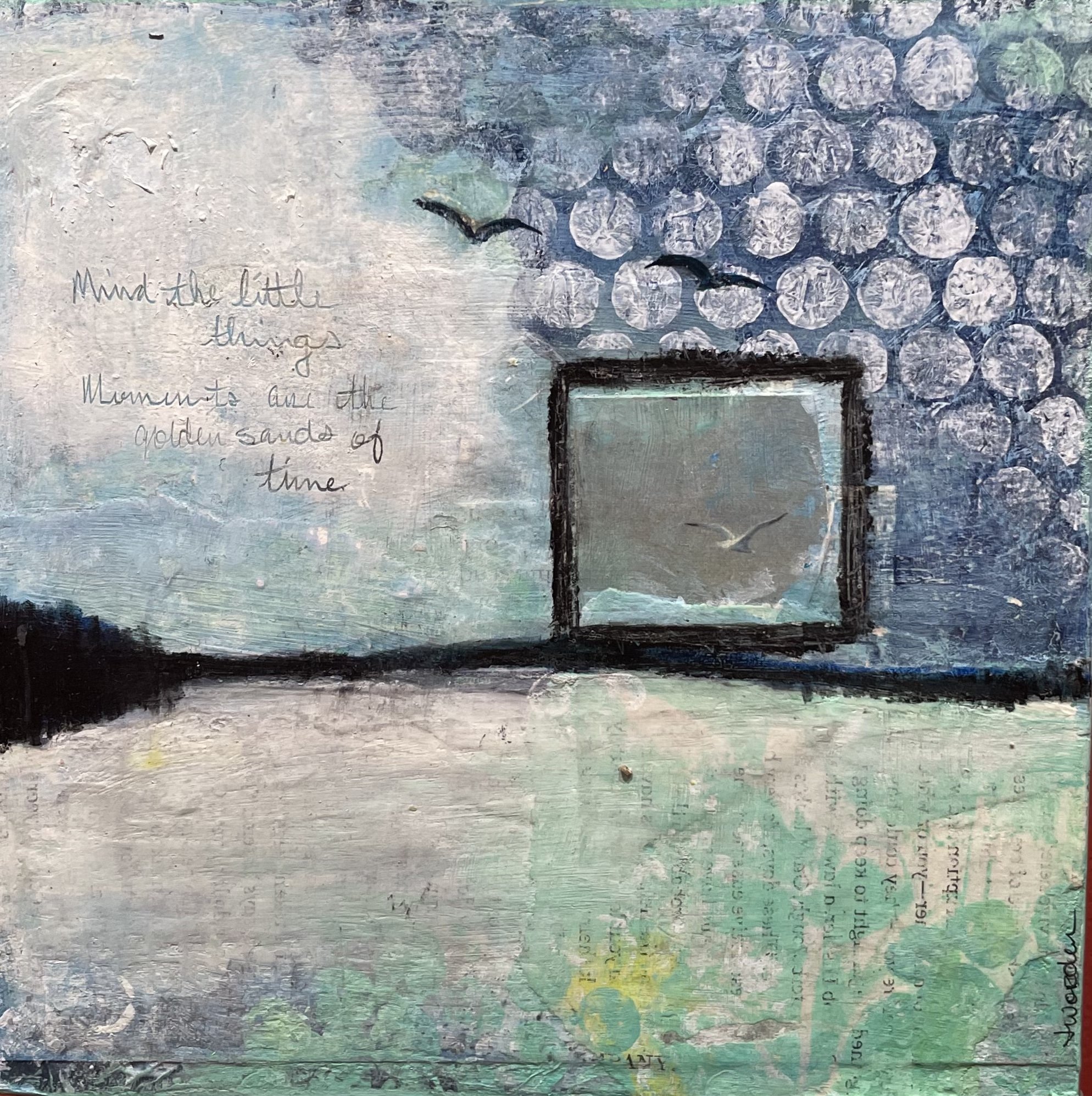 Jen Worden
Mind The Little Things
Mixed Media on Panel
$55 SOLD