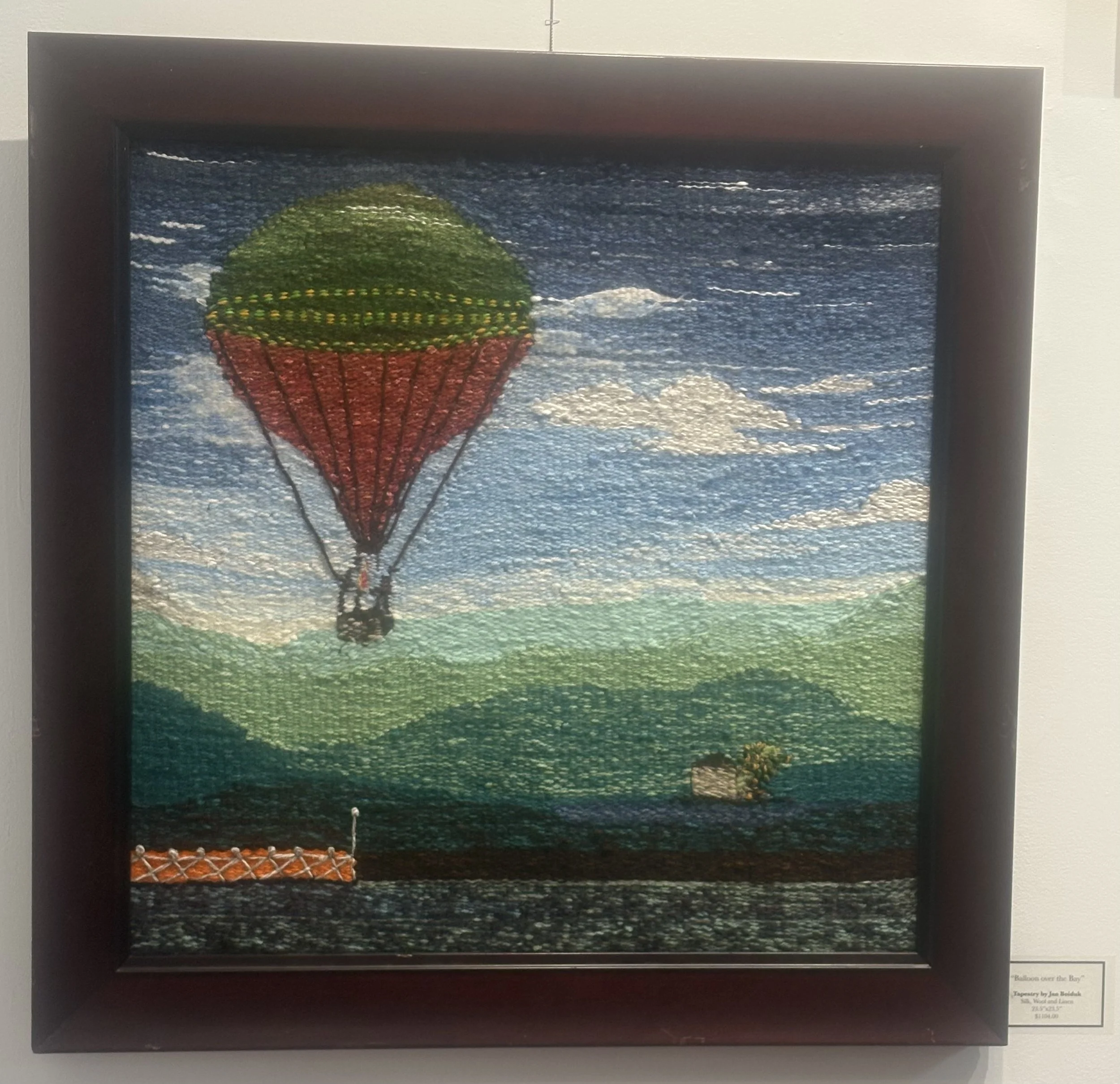 Balloon Over The Bay   Tapestry $1104 by Jan Boiduk