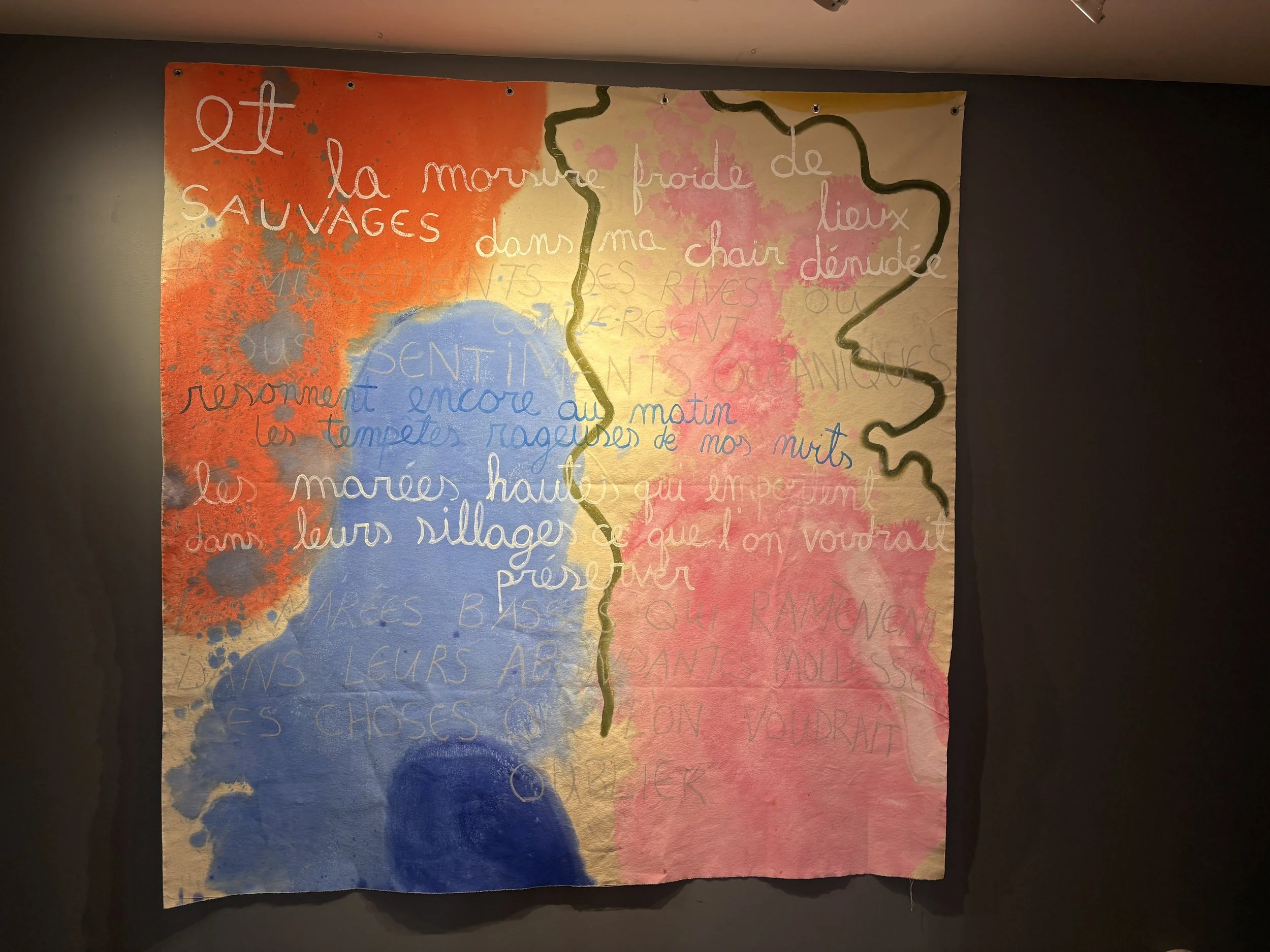 Forbidden Vespers - Acrylic on Raw Cotton 72x60 $200
