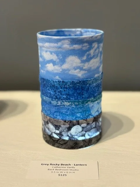 Grey Rocky Beach Lantern 3.5x6
