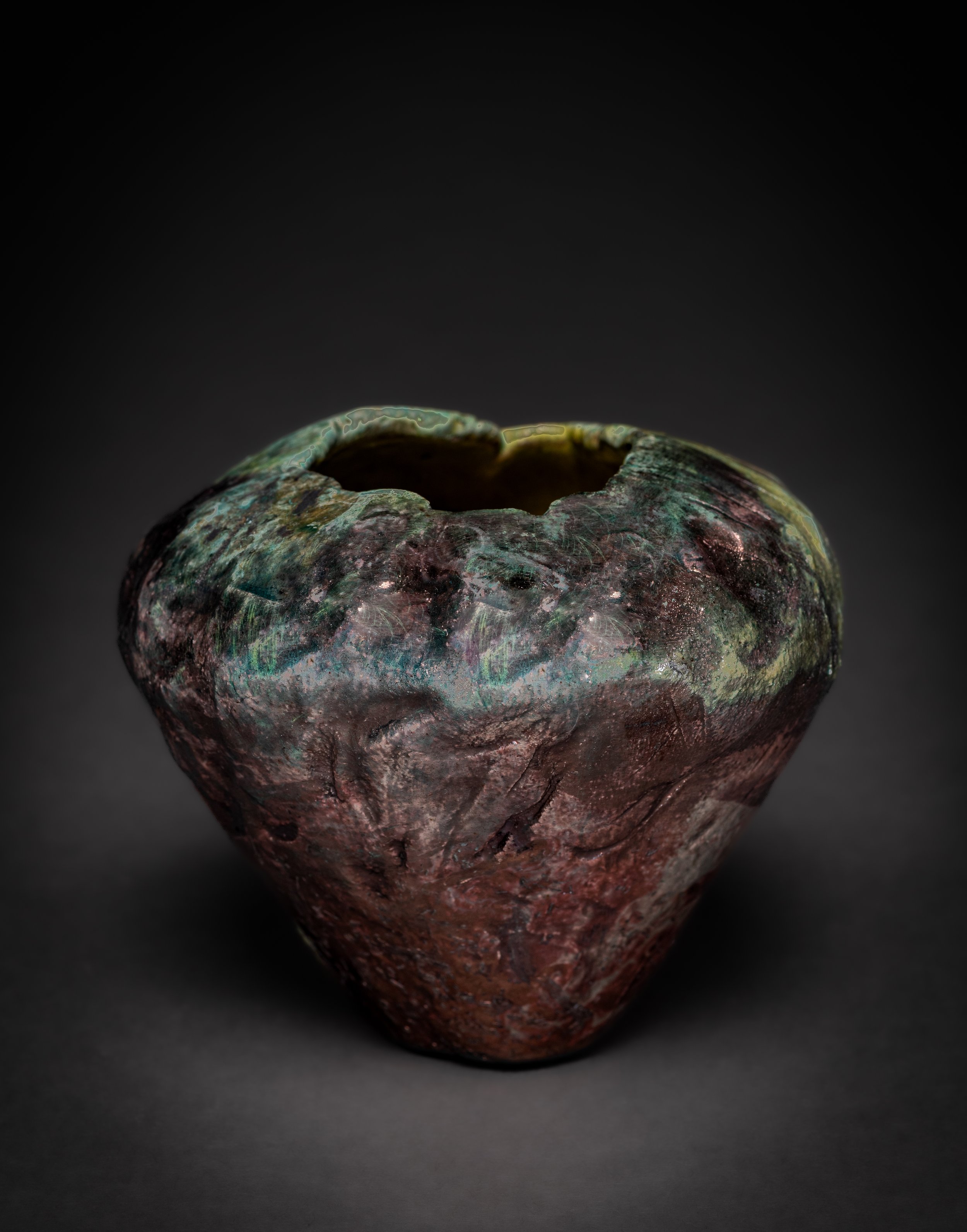 Mindy Moore
Hand-built Vase
Raku Clay
4.5” x 4.5” x 4”
R1 - $75