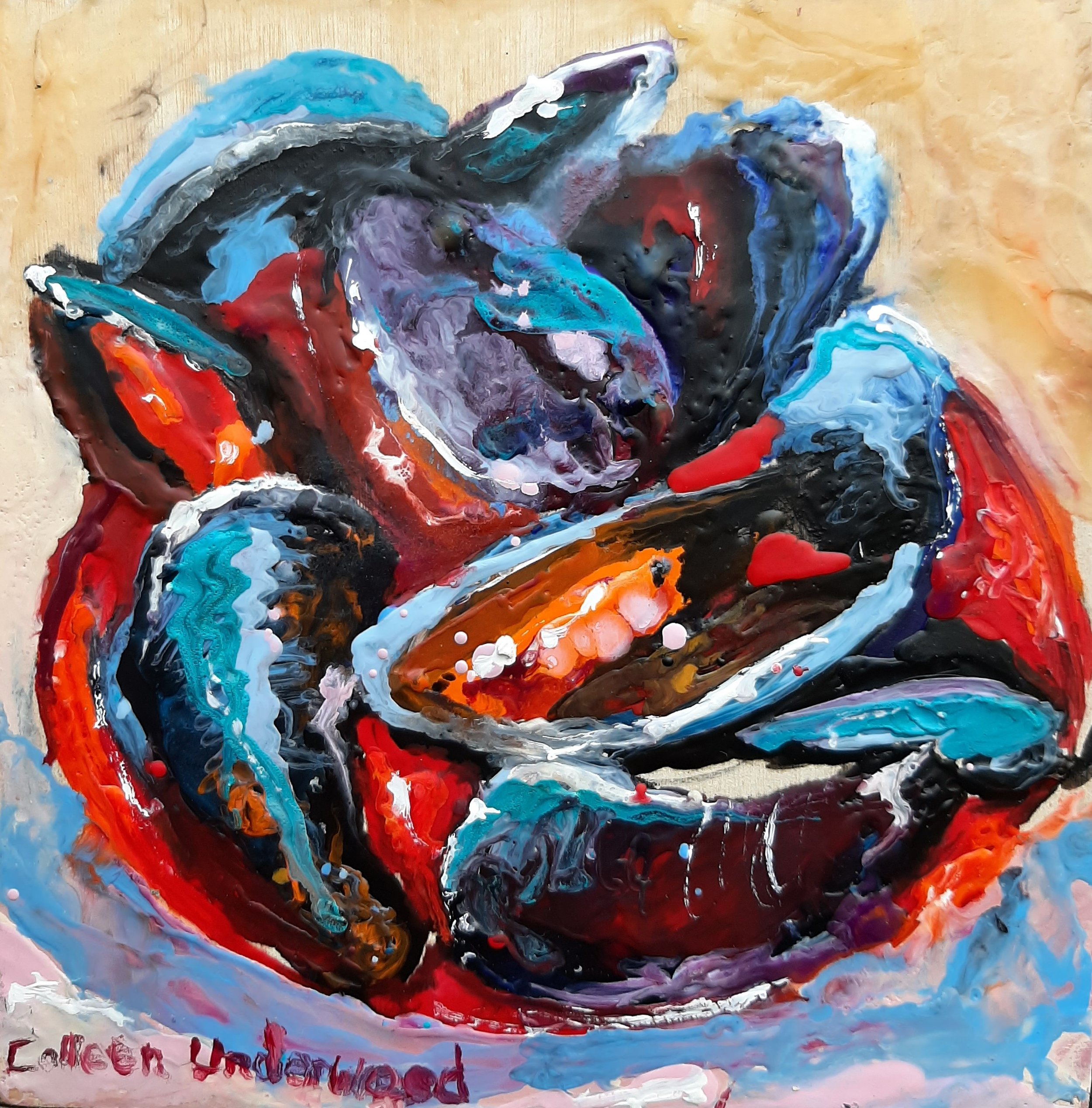 Colleen Underwood
All Steamed Up
Encaustic on Panel
$220