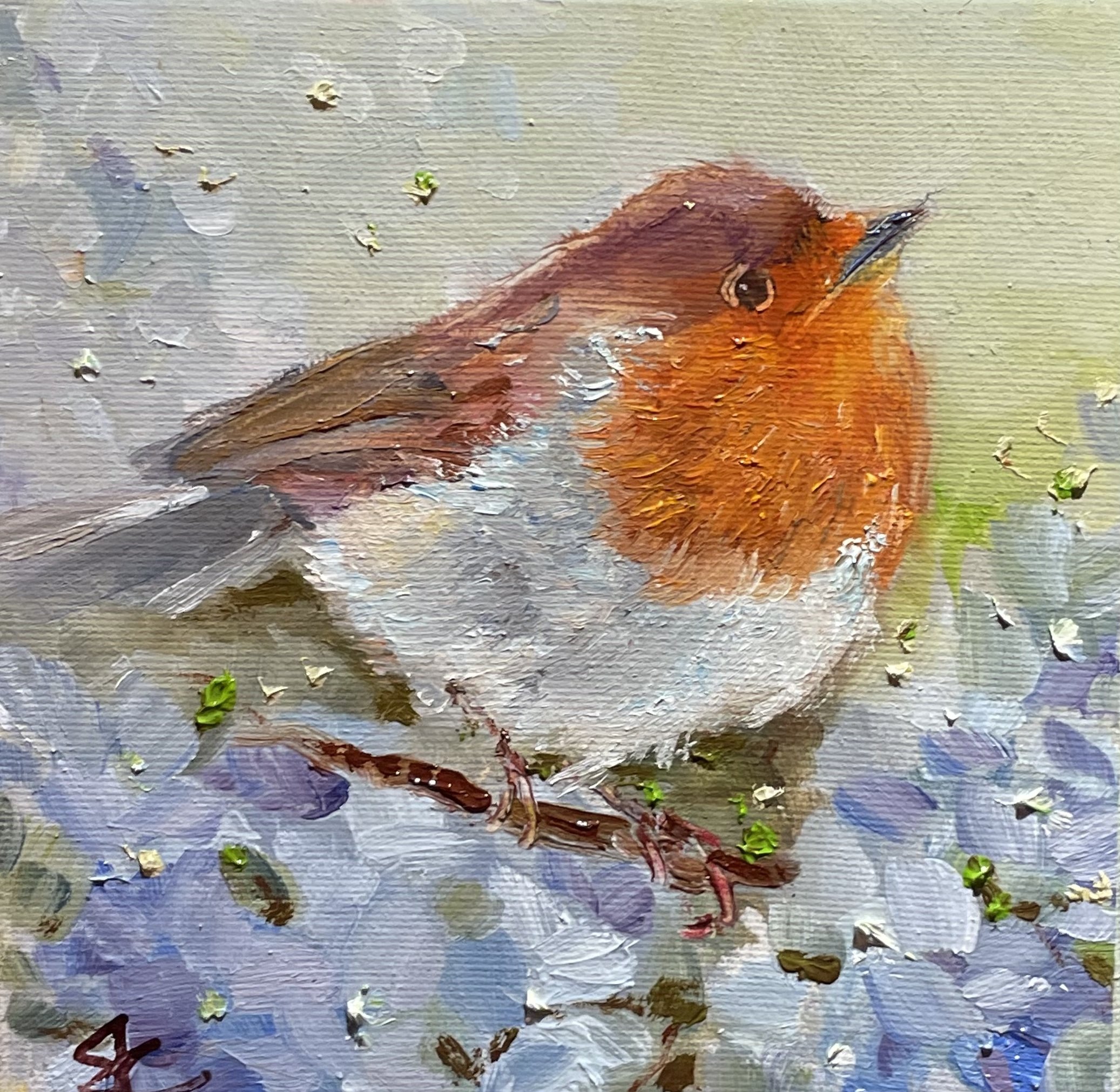 Sarah Jane Conklin
Cheeky, English Robin
Oil on Canvas
$120