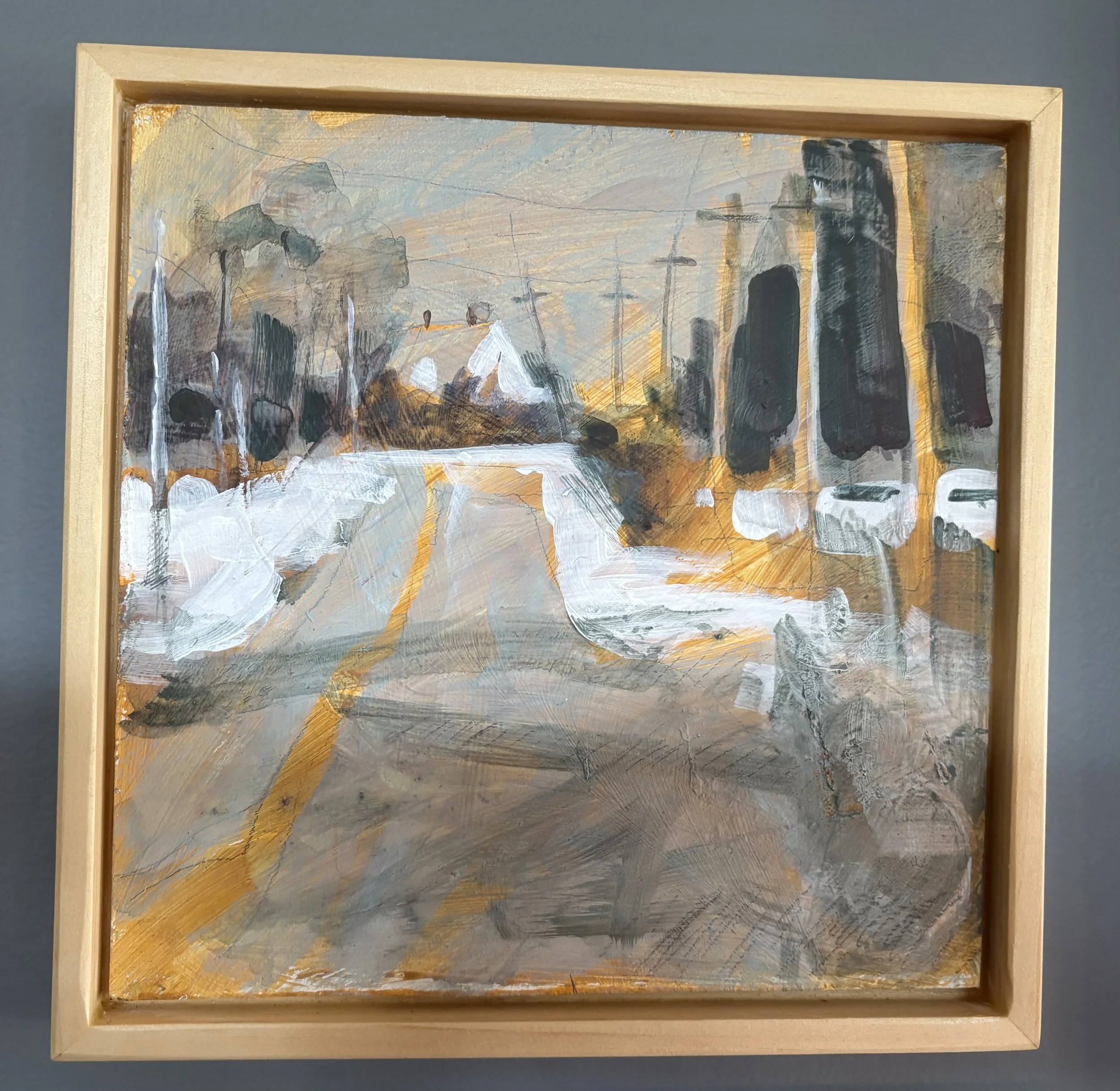 Heading To Pugwash #1 Acrylic Mixed Media $225 by Cathy Dalton