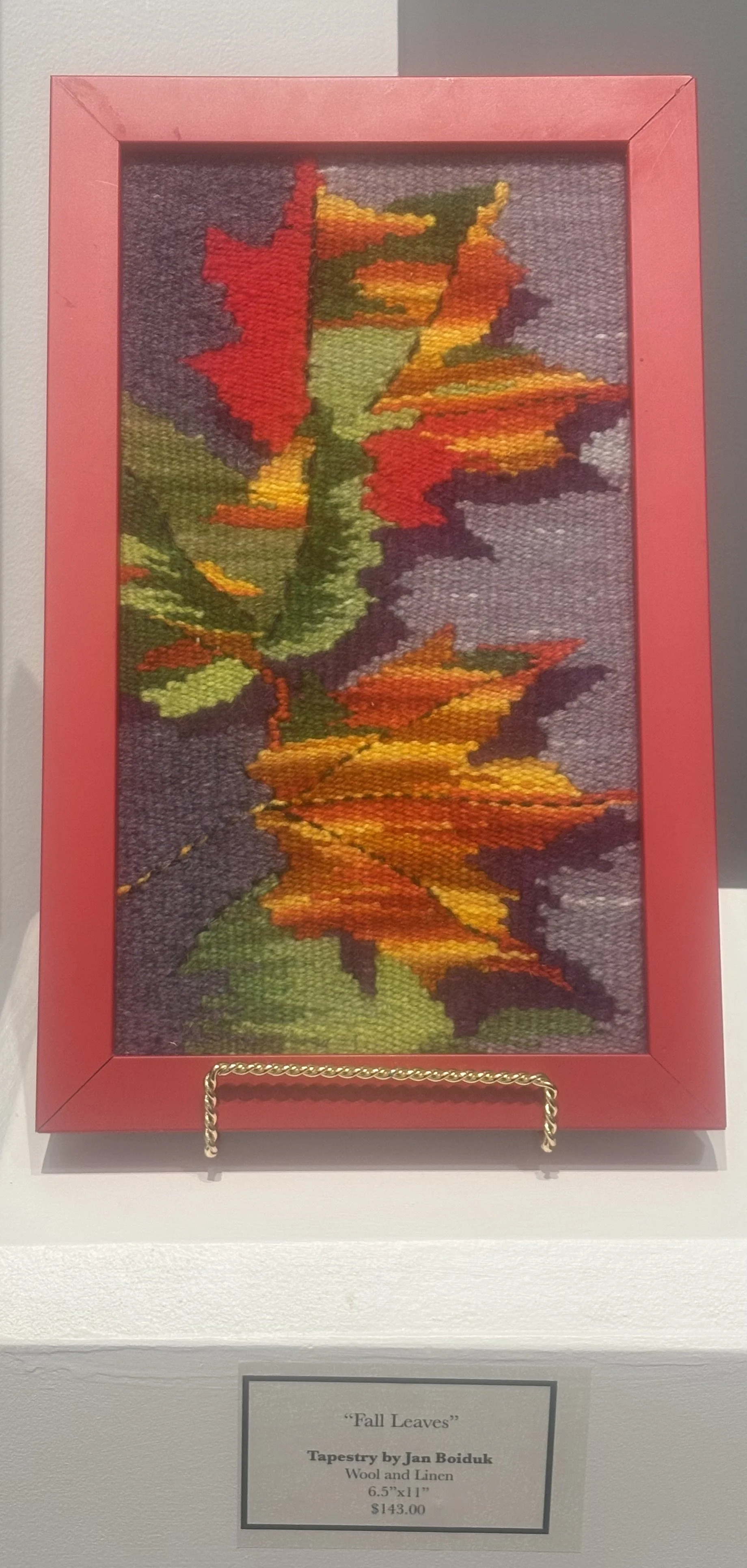 Fall Leaves  Wool Tapestry $143 by Jan Boiduk