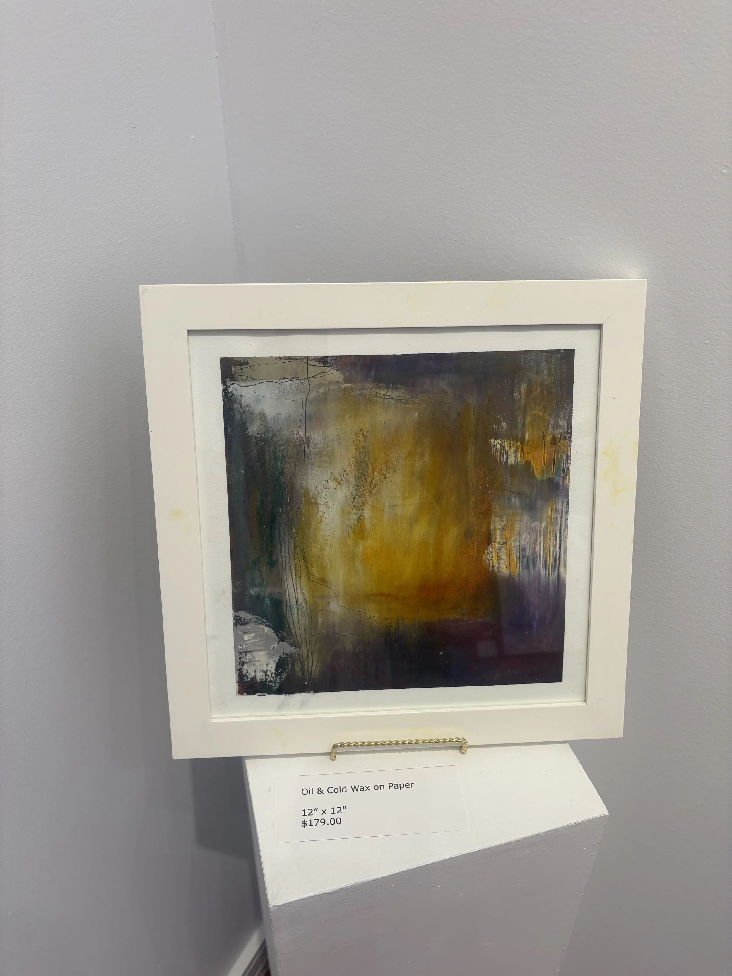 Oil and Cold Wax on Paper