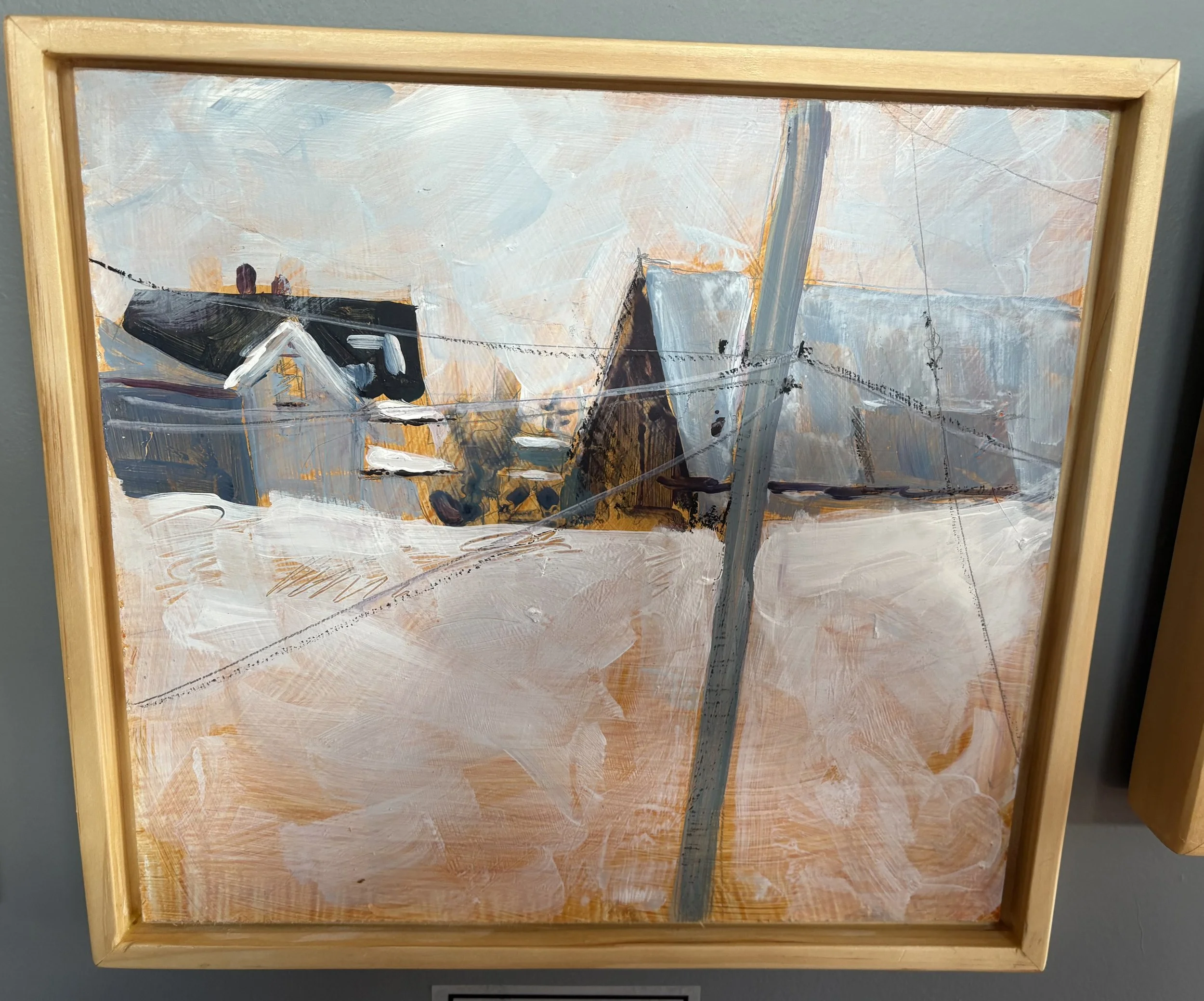 Winter on North Shore Acrylic Mixed Media $250 by Cathy Dalton