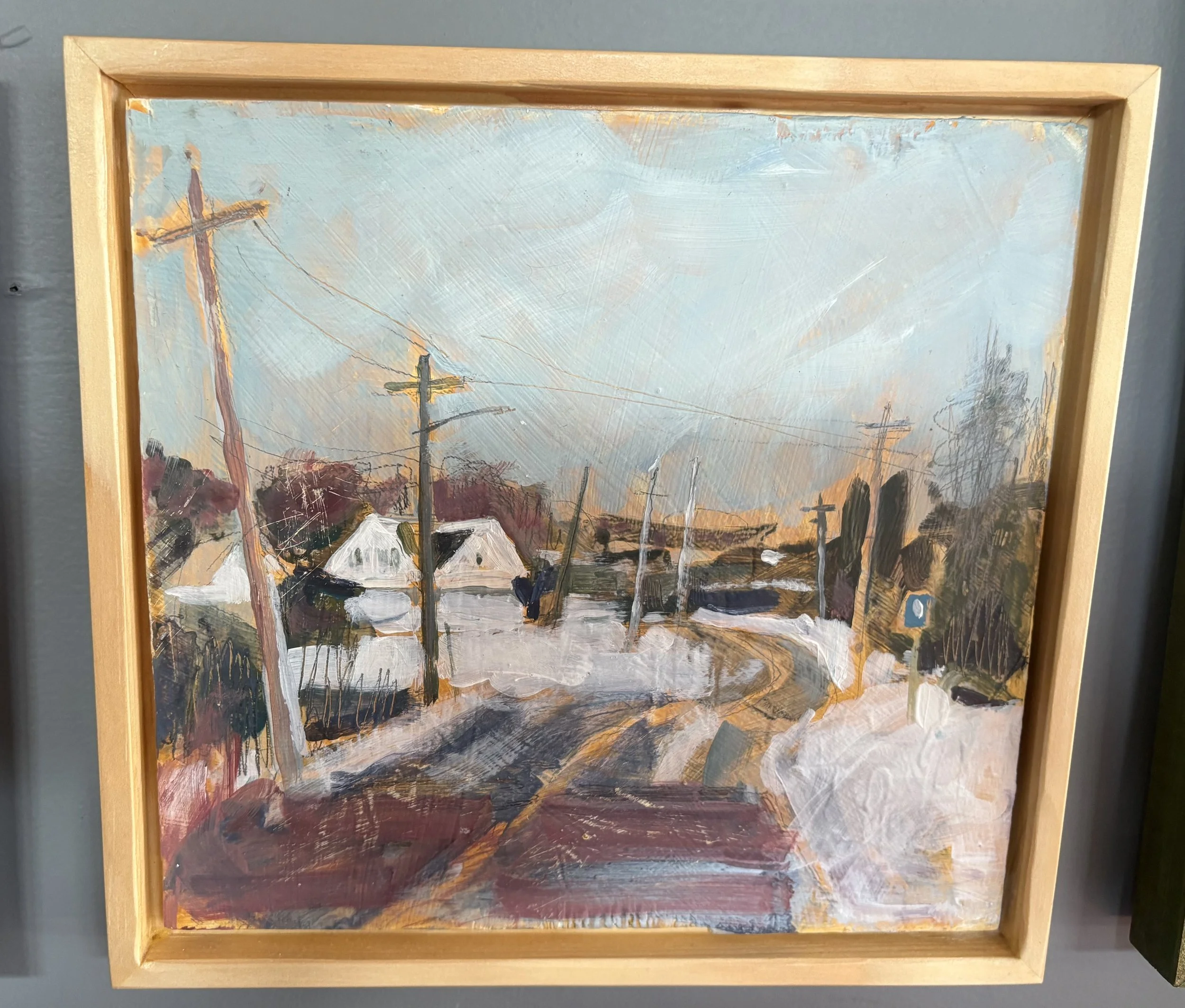 Heading To Pugwash #2 Acrylic Mixed Media $225 by Cathy Dalton
