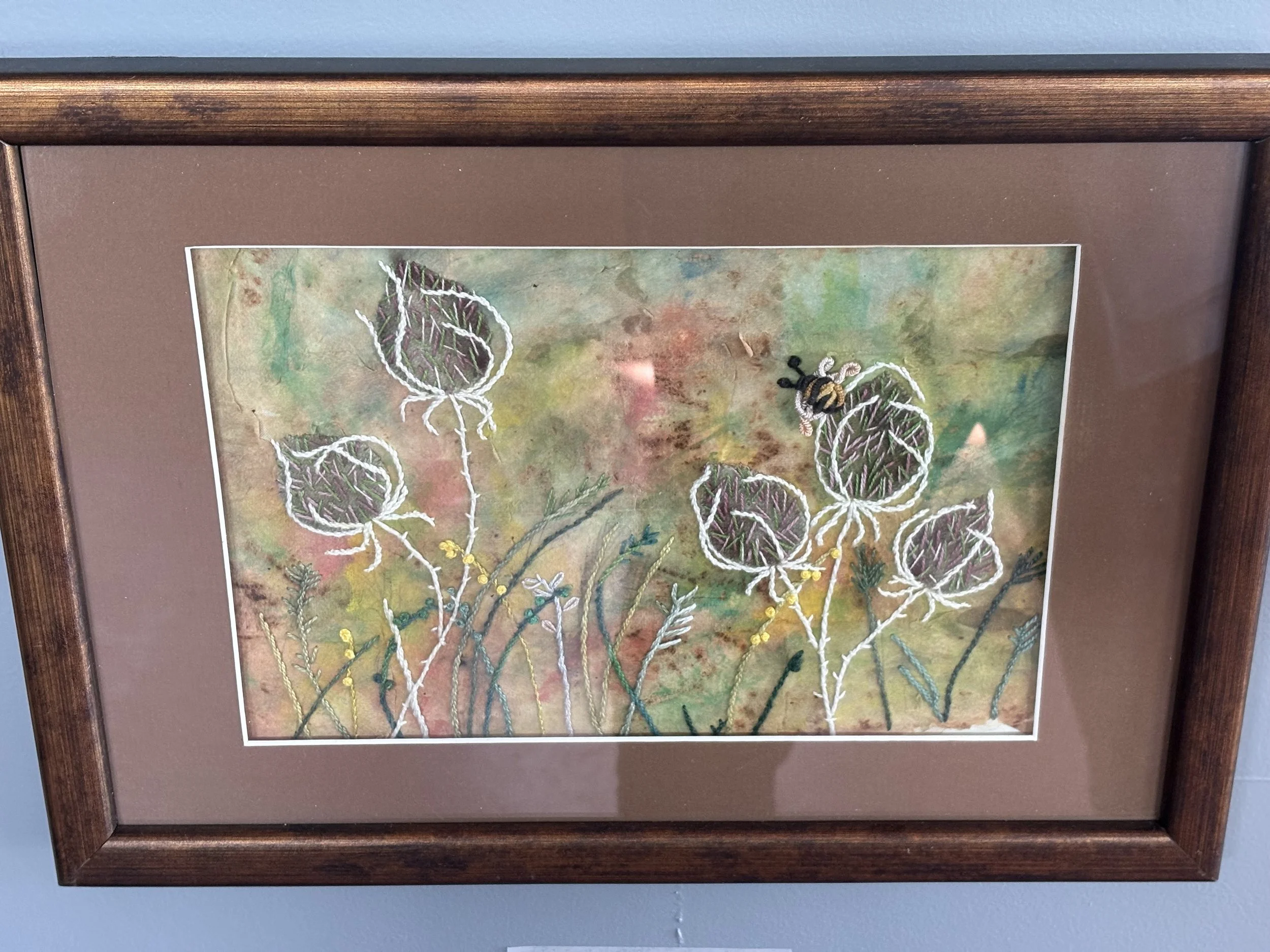 In The Back Field Cotton and Silk on Tea Bags $375 By Jan Boiduk