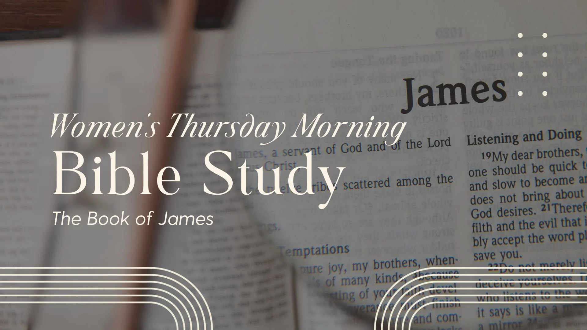 Women's Thursday Morning Study: James