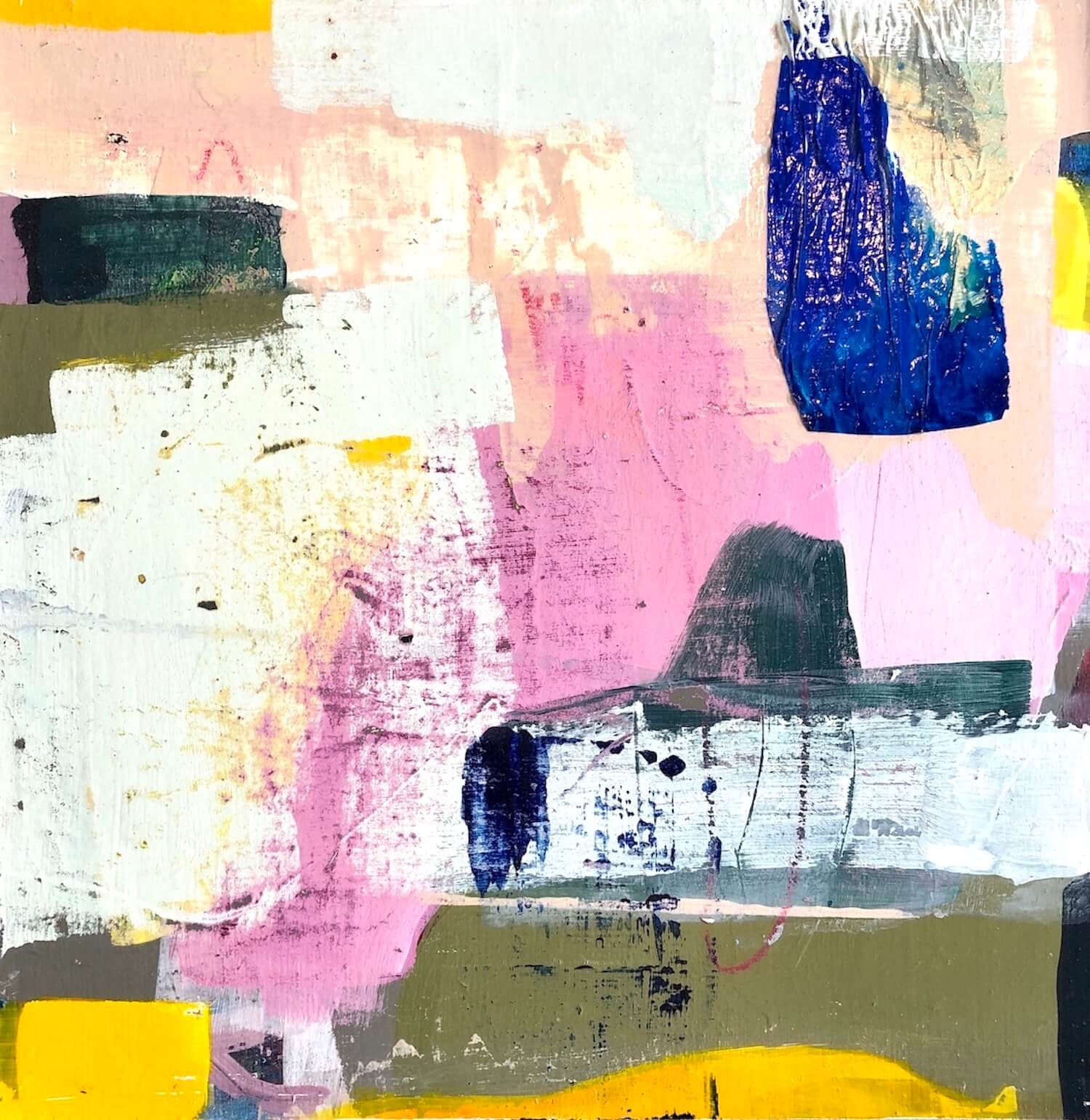 Happy Dance, 2020
Acrylic and Collage on Wood
12 x 12 in