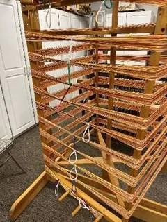 Winding a Multi-Colored Folded Warp