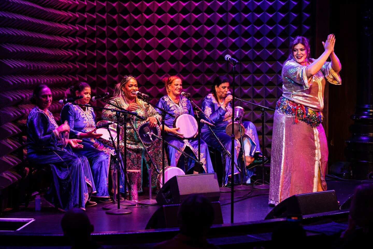 Beyond ecstatic to share that Khadija ElWarzazia's Bnat el Houariyat with Esraa Warda will return to New York City as part of the 20th Annual @globalfest_nyc at @lincolncenter on Jan 15, 2023! Tickets are now on sale - learn more and even become at g