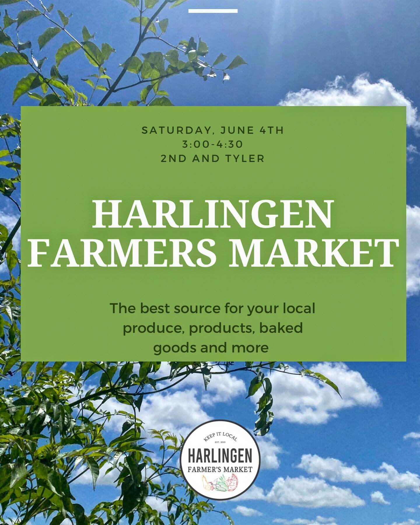 See y&rsquo;all this Saturday! Get your local goodies at the Harlingen Farmers Market! 

#farmersmarket #harlingenfarmersmarket #harlingen #local #produce #organic