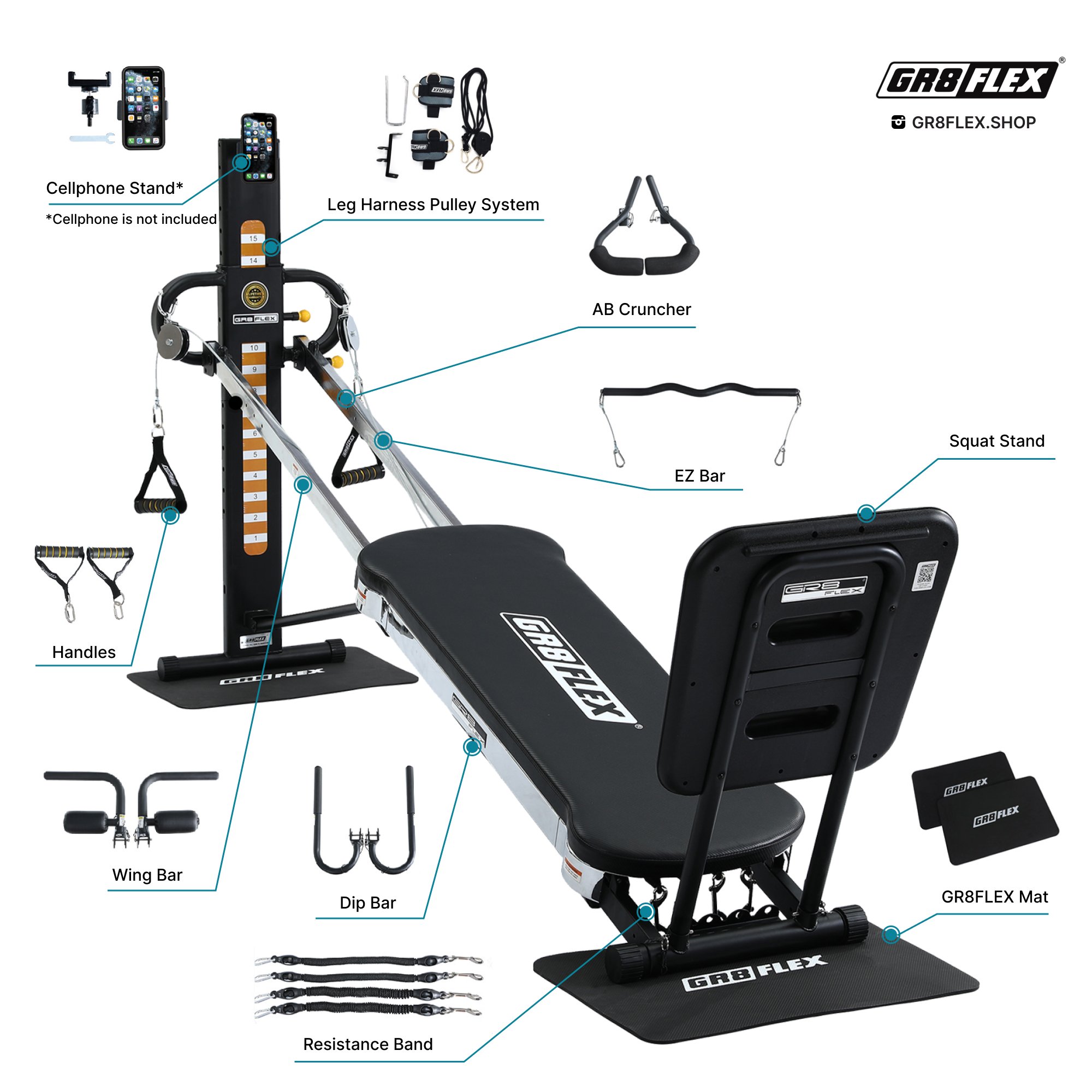Home Fitness & Workout Products  GR8FLEX — GR8FLEX - Total