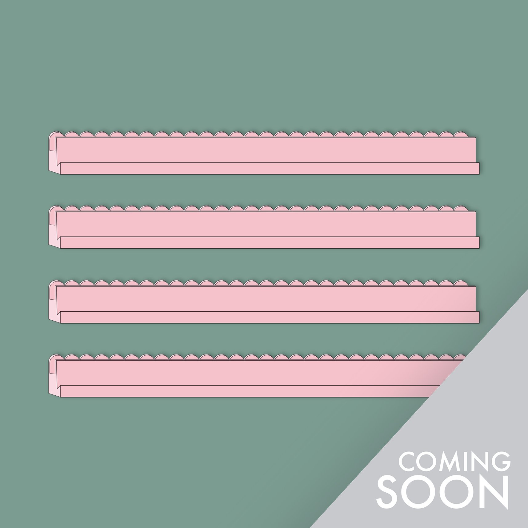 Pink Tile Rack Set