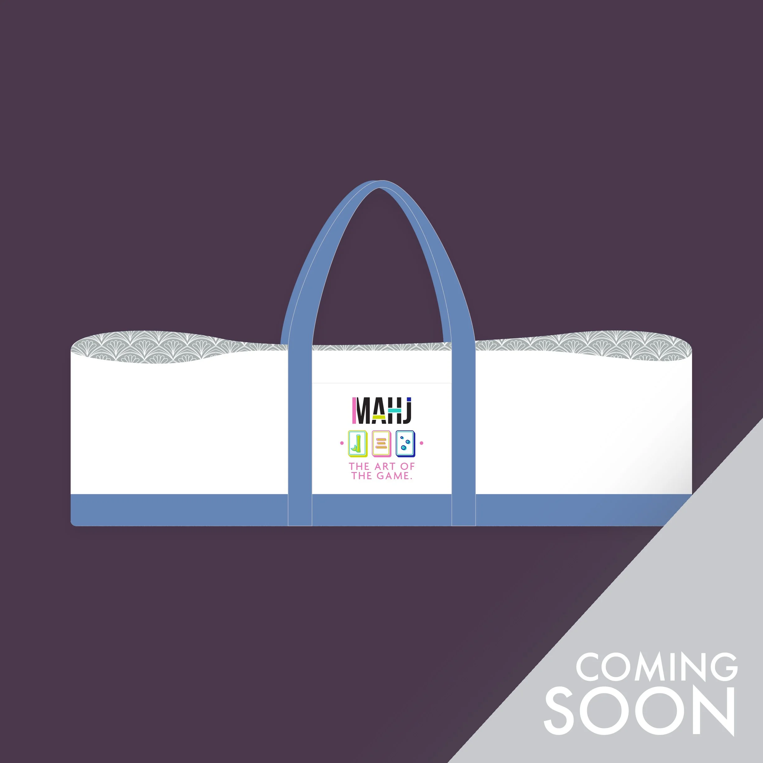 Blue and Gray Mahj Game Bag
