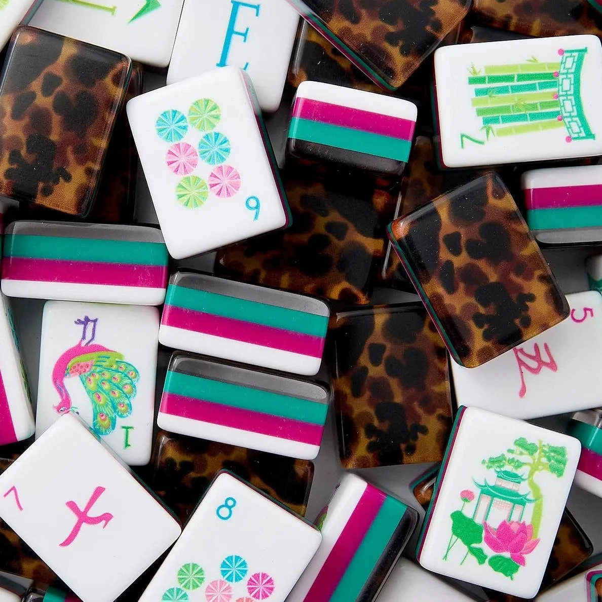 Tortise Layered Mahjong Tiles