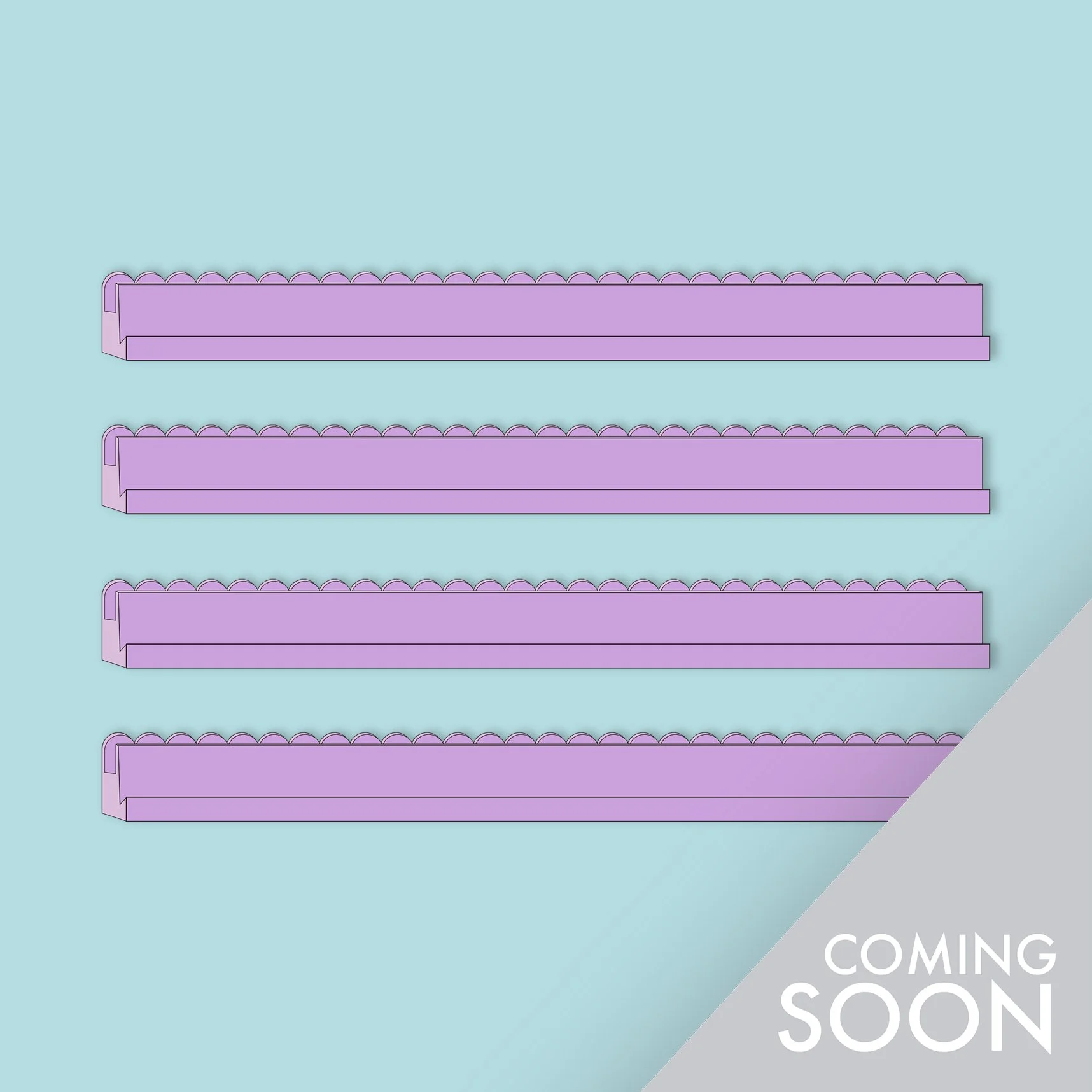 Lavender Tile Rack Set