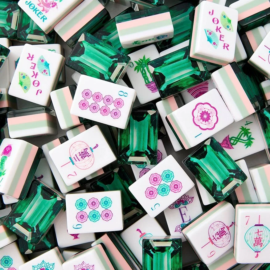 Emerald Mahjong Tiles