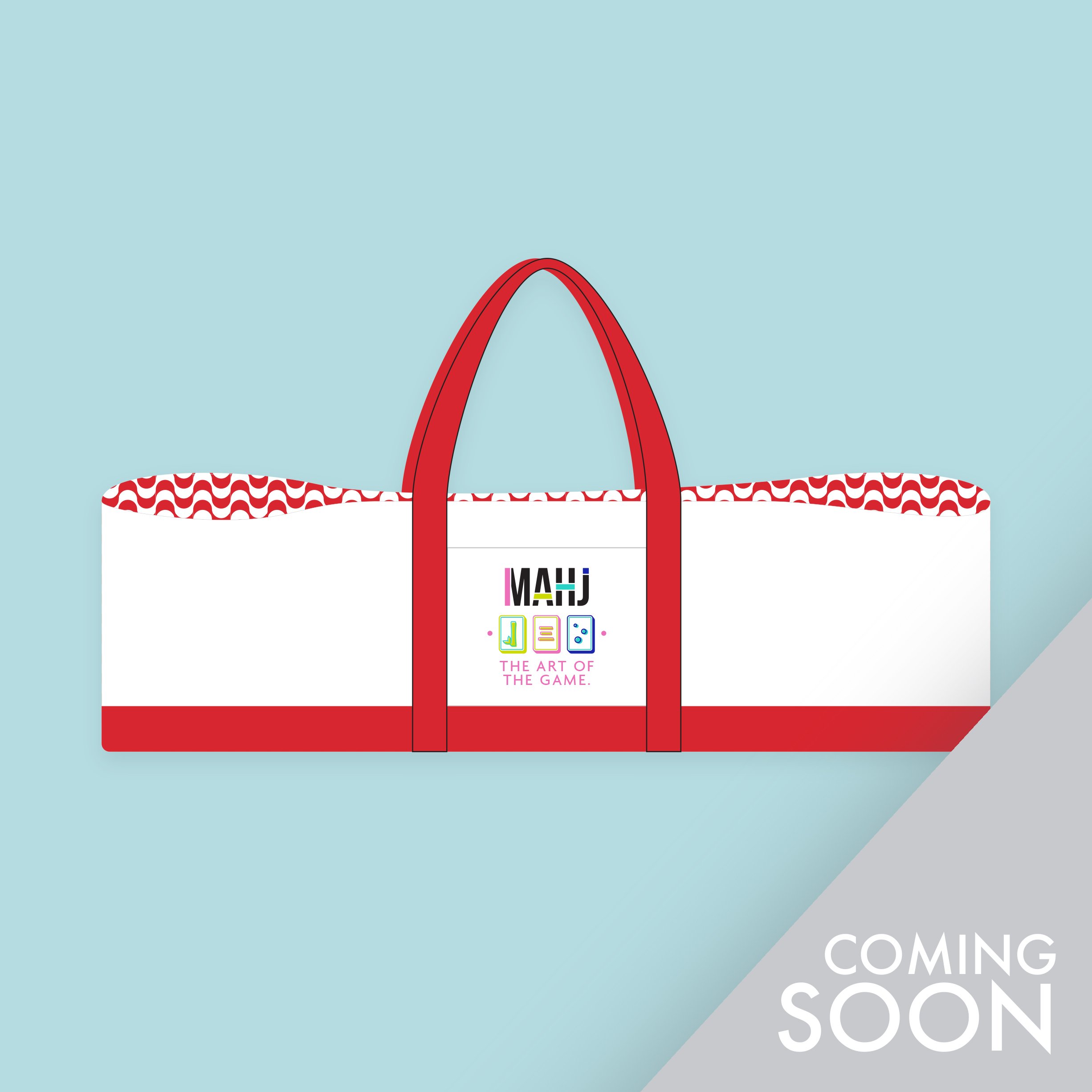 Red Mahj Game Bag
