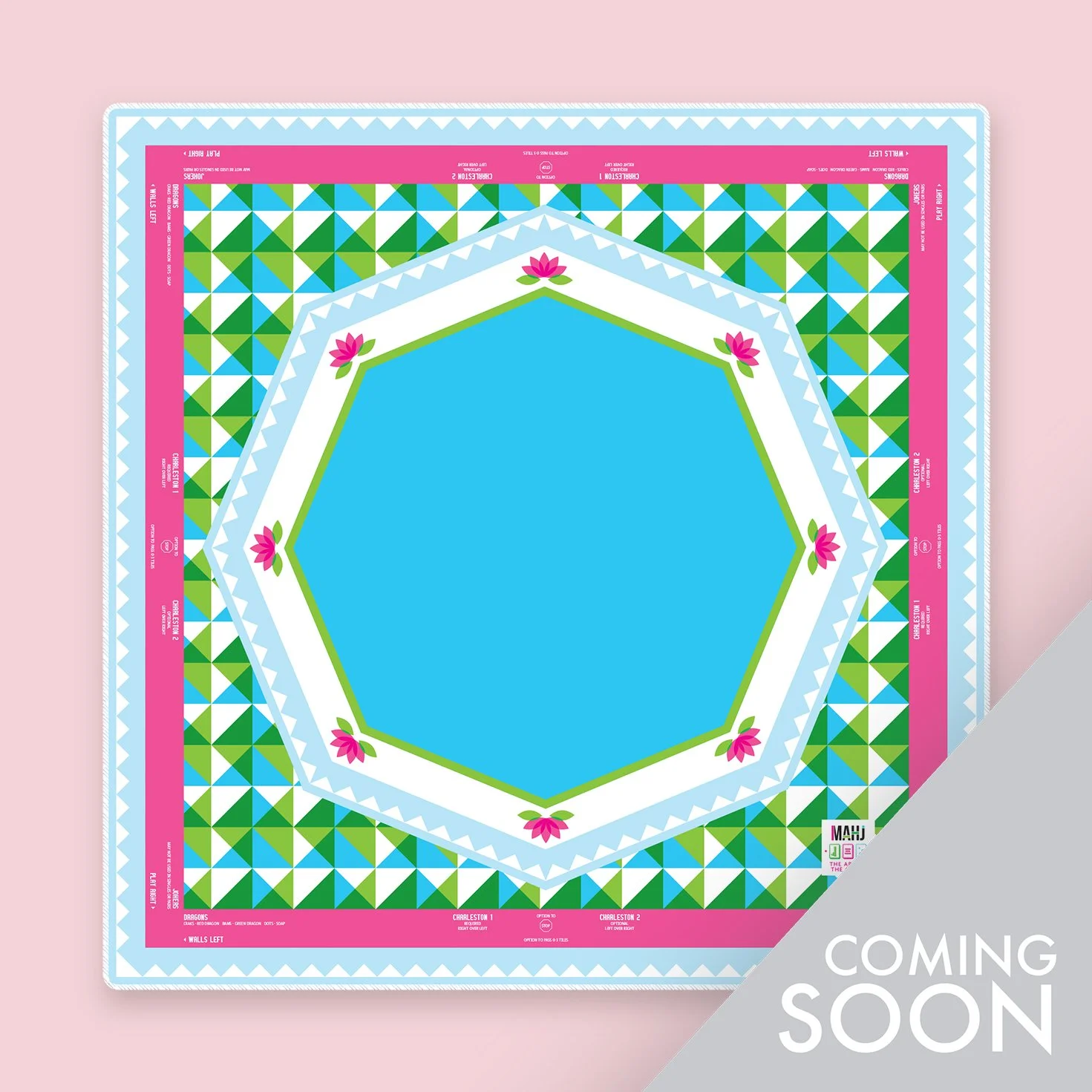 Geometric Lotus Flower Mat