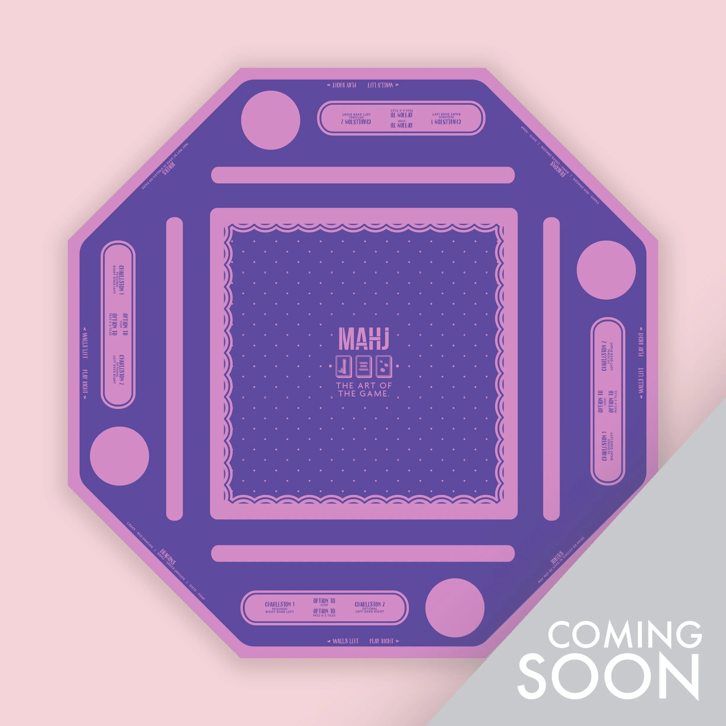 Purple Polka Dot Floating Mat