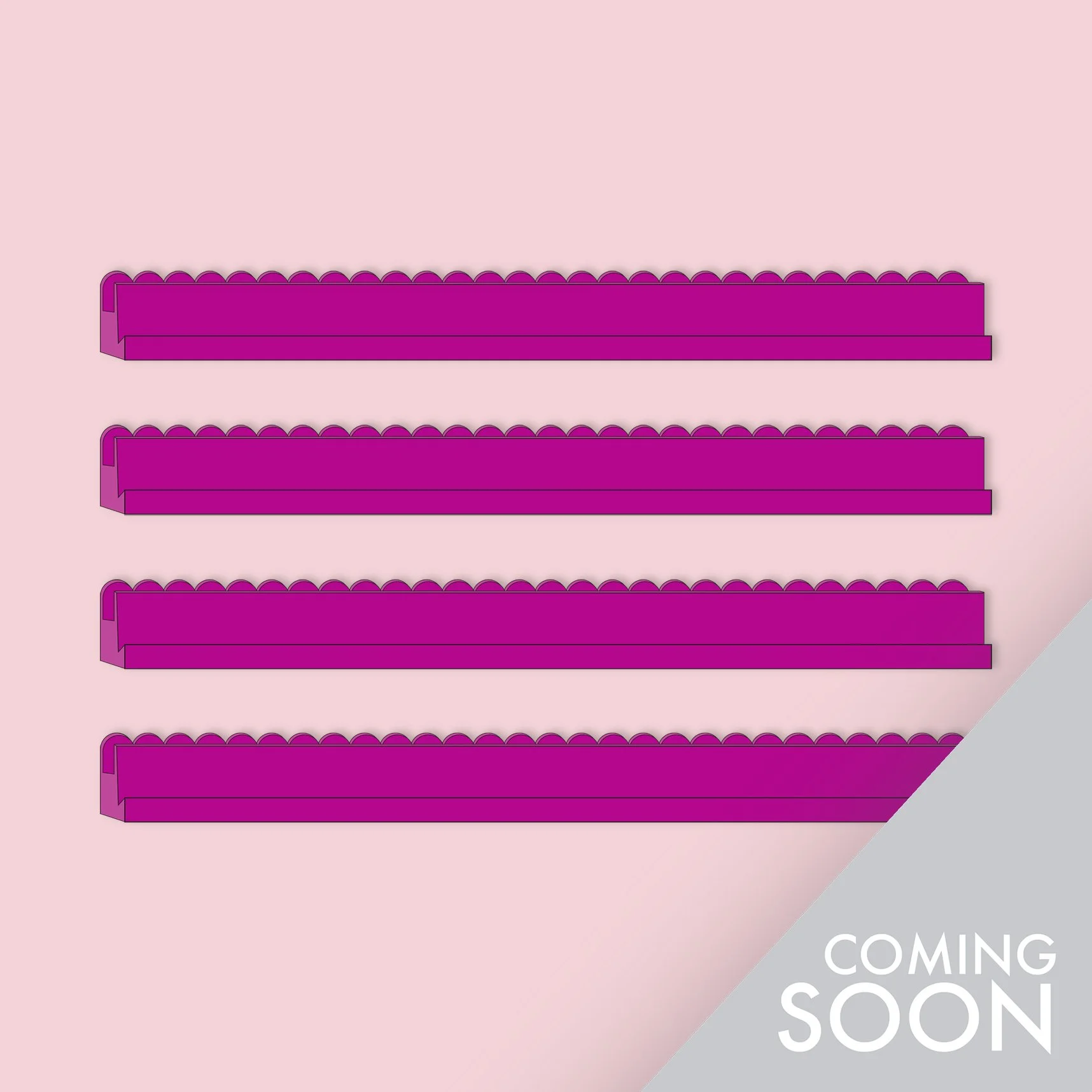 Magenta Tile Rack Set