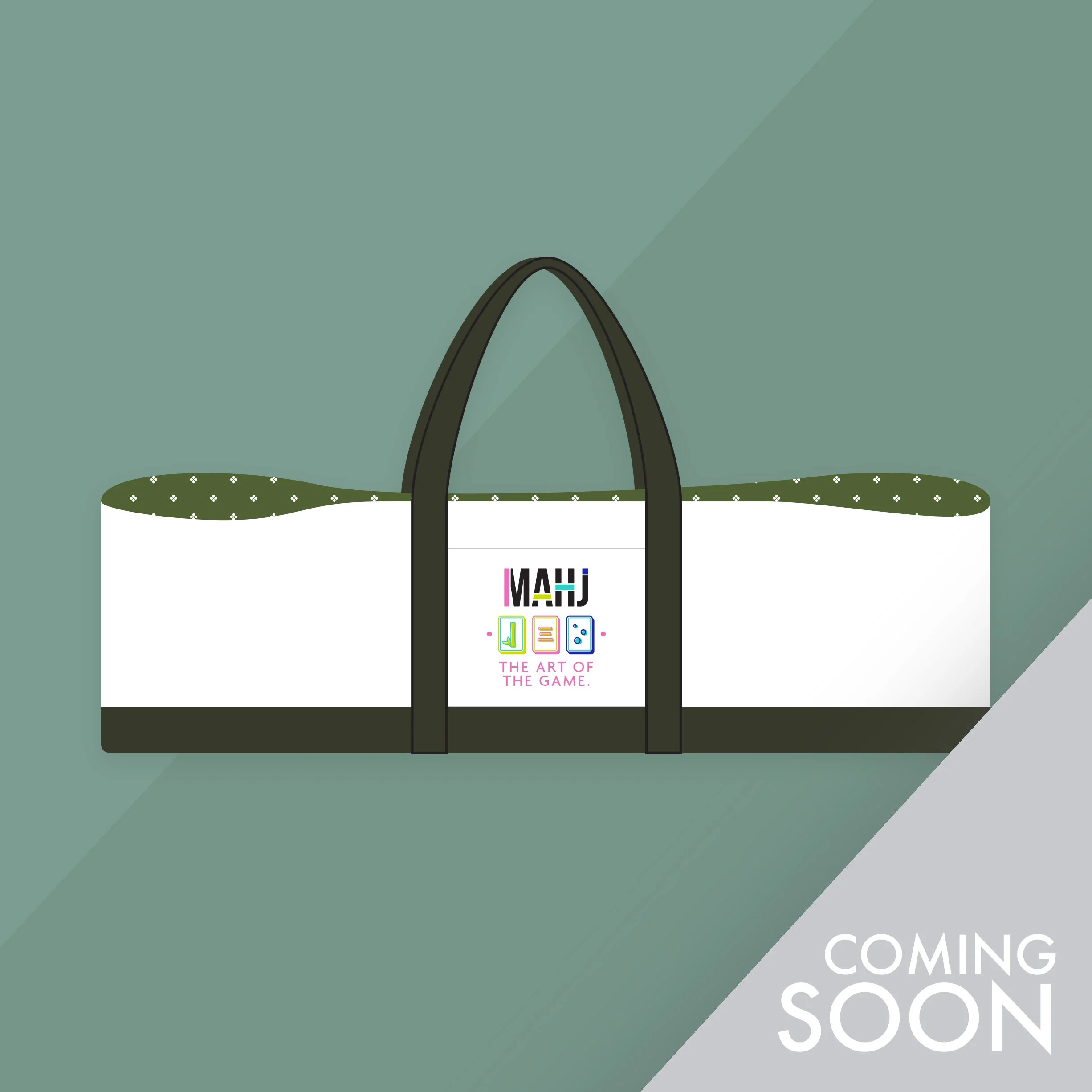 Green Mahj Game Bag