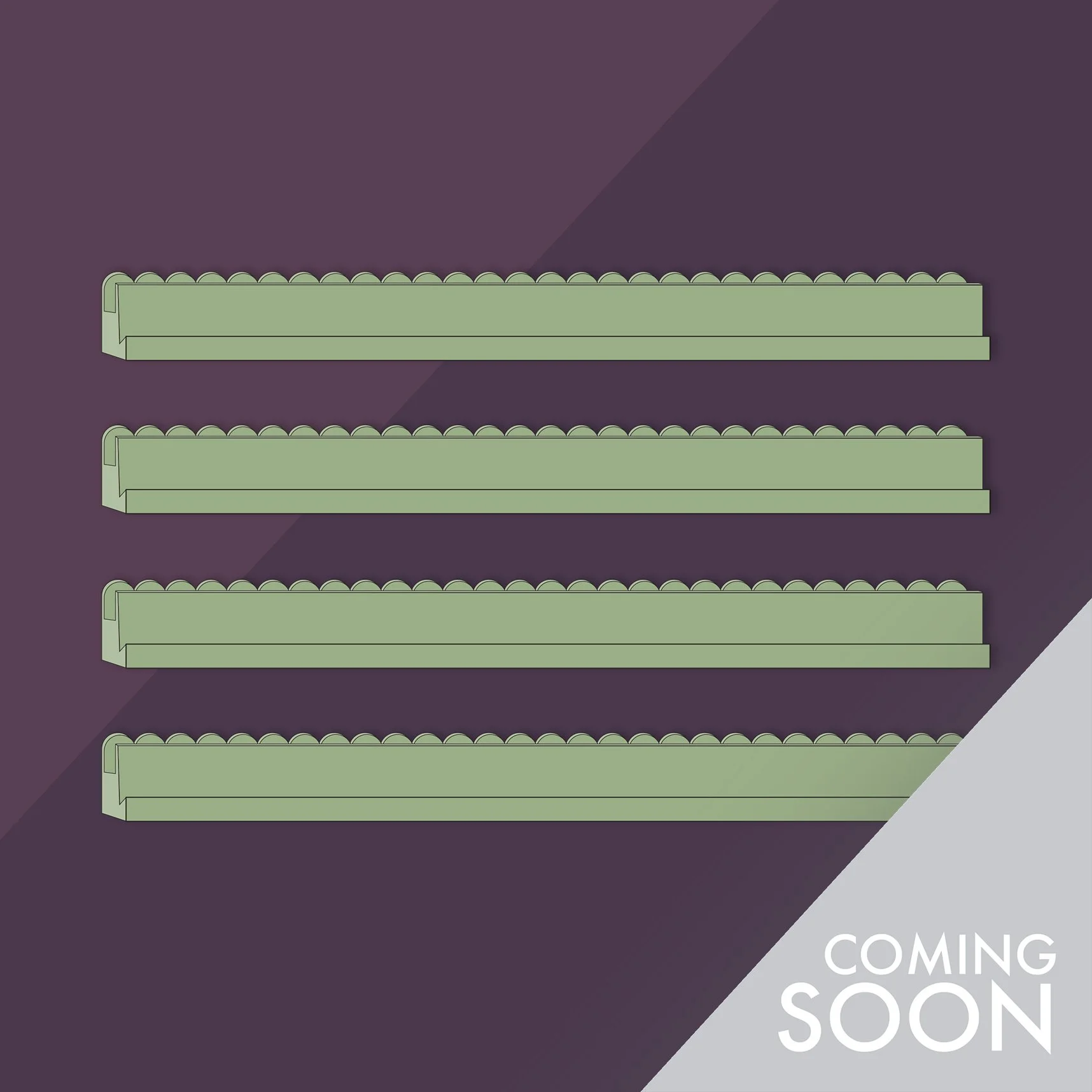Sage Green Tile Rack Set