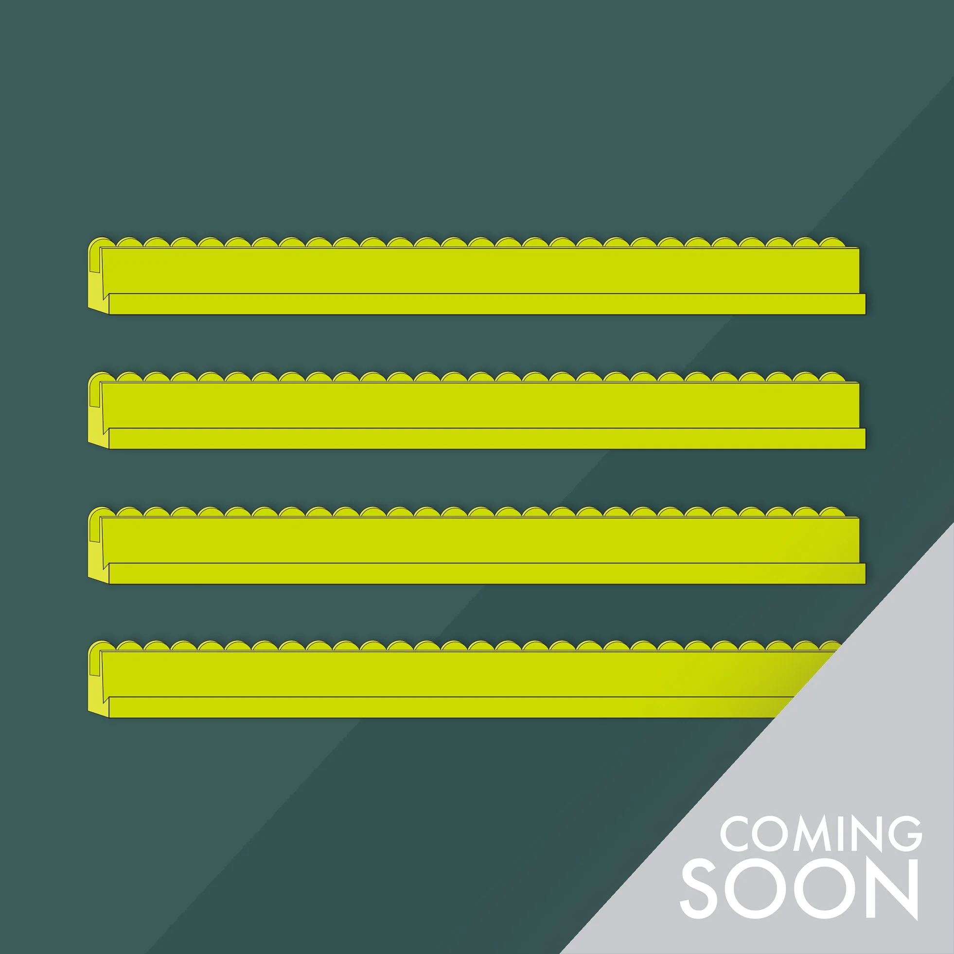 Chartreuse Tile Rack Set