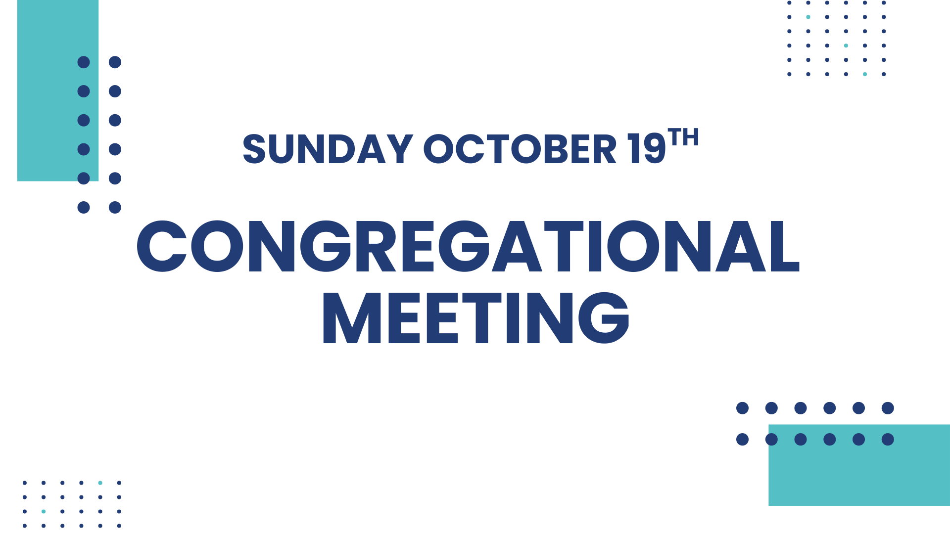 Congregational Meeting