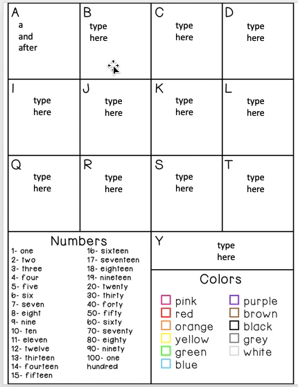 How to Make Personal Word Wall Folders