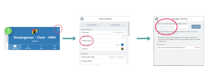 How to Add Specialist Teachers to Your Class