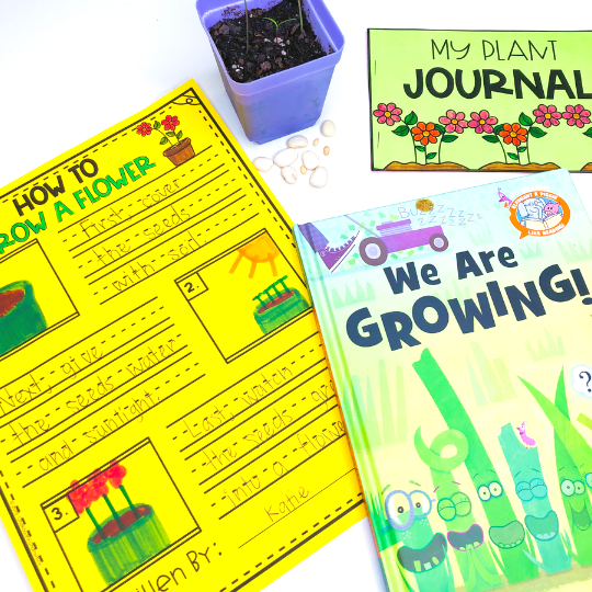 how to grow a flower writing activity and plant journal