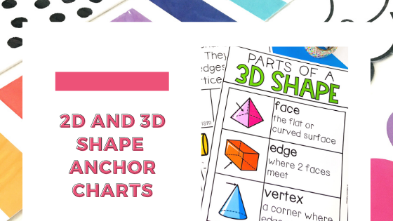 2D and 3D Shape Anchor Charts — Chalkboard Chatterbox