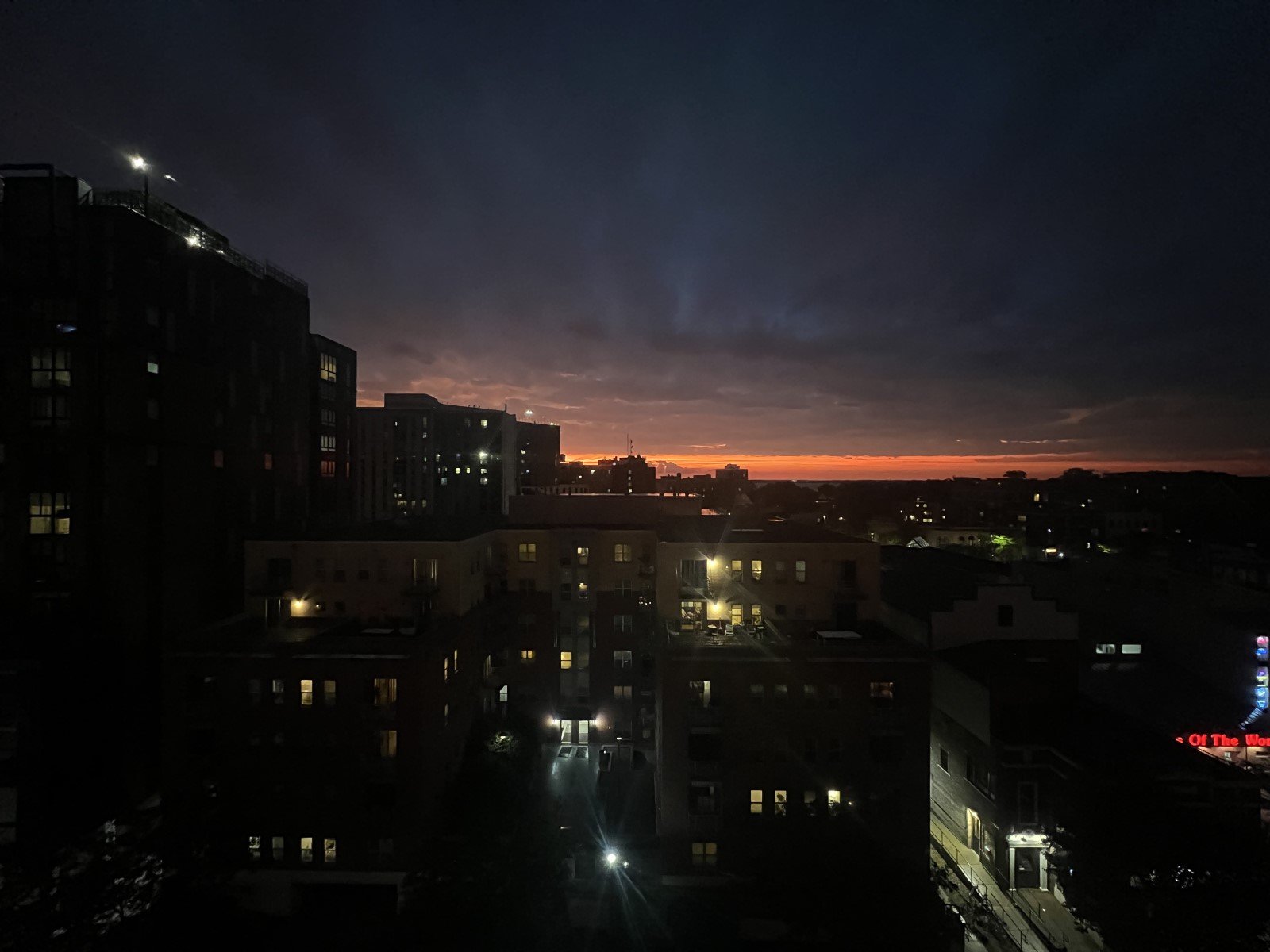 Rainy sunsets in Wisconsin